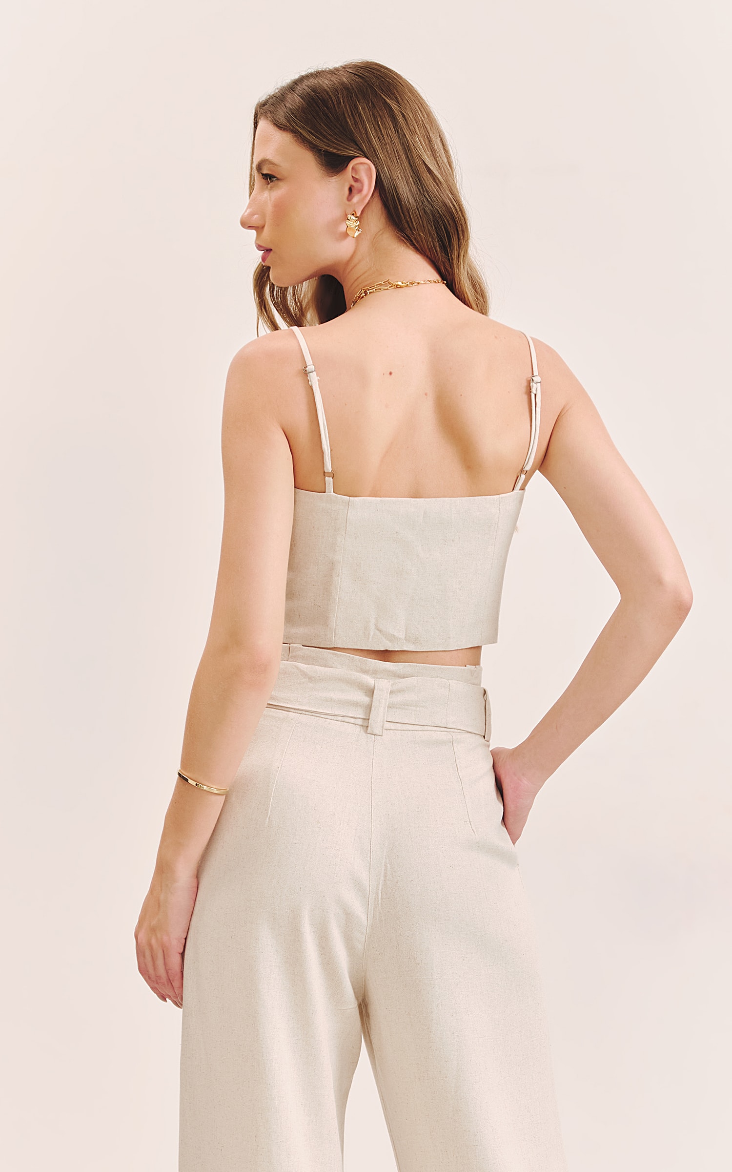 Cropped Camadas Ametista Natural