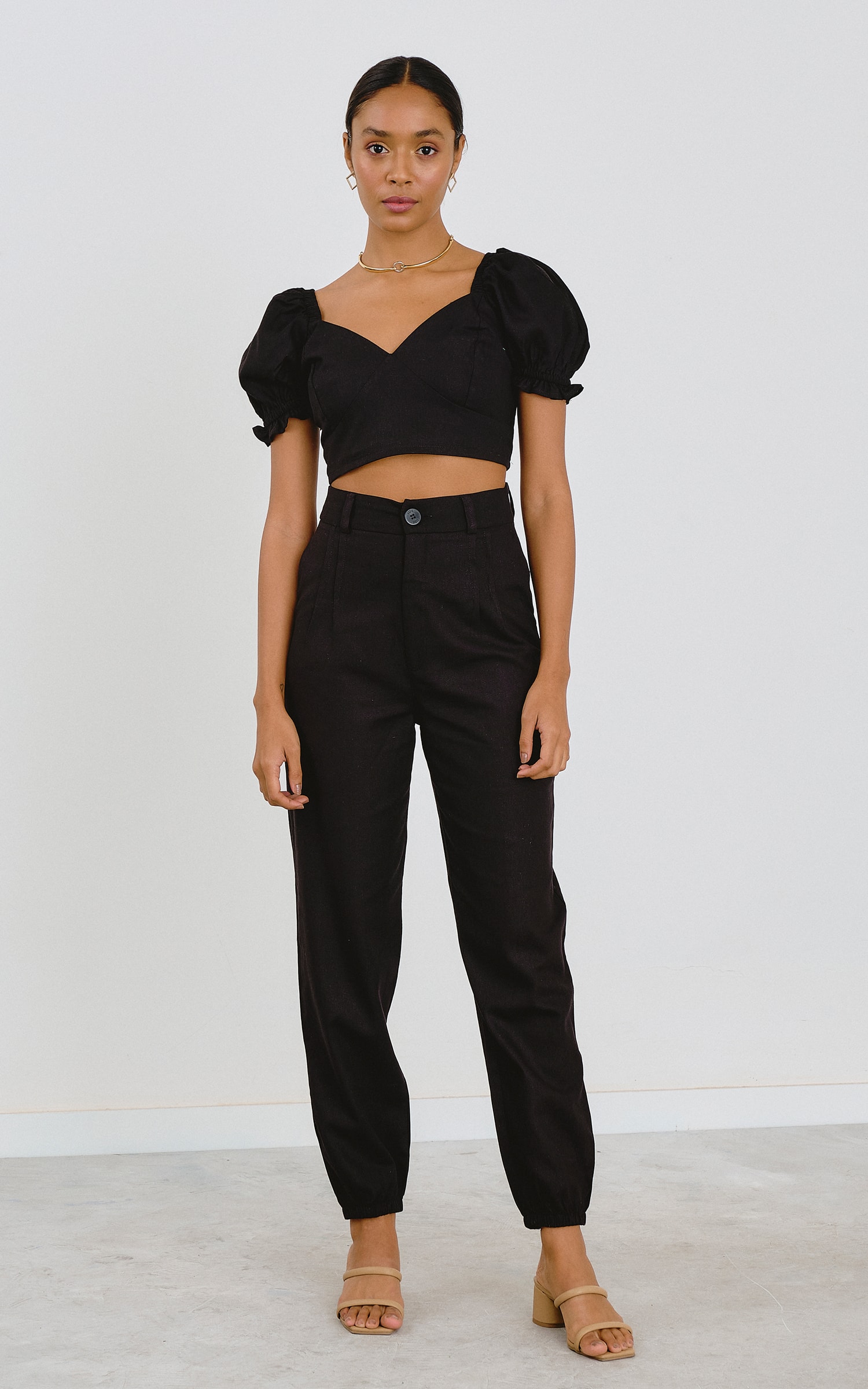 Cropped Carcará Preto