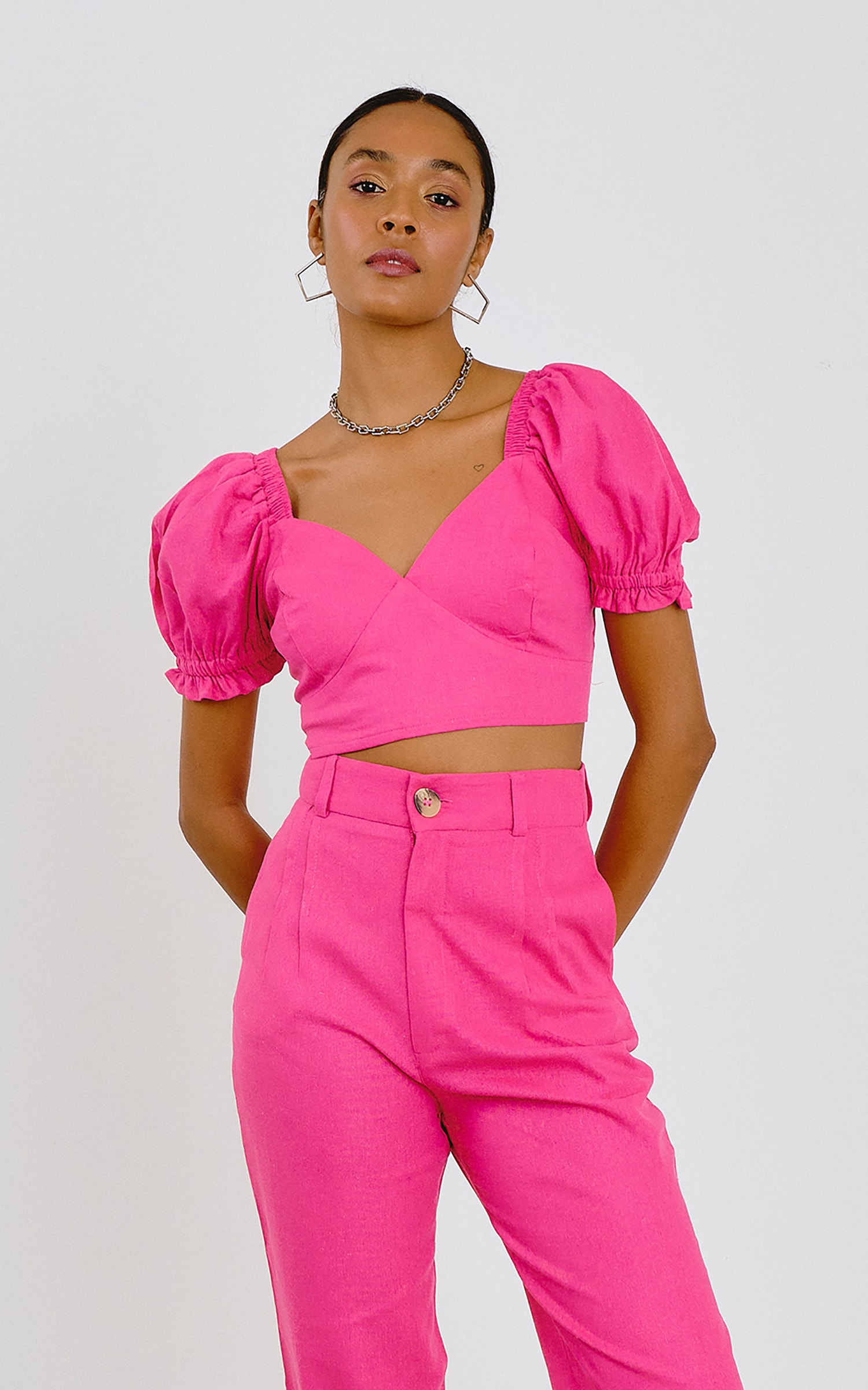 Cropped Carcará Rosa