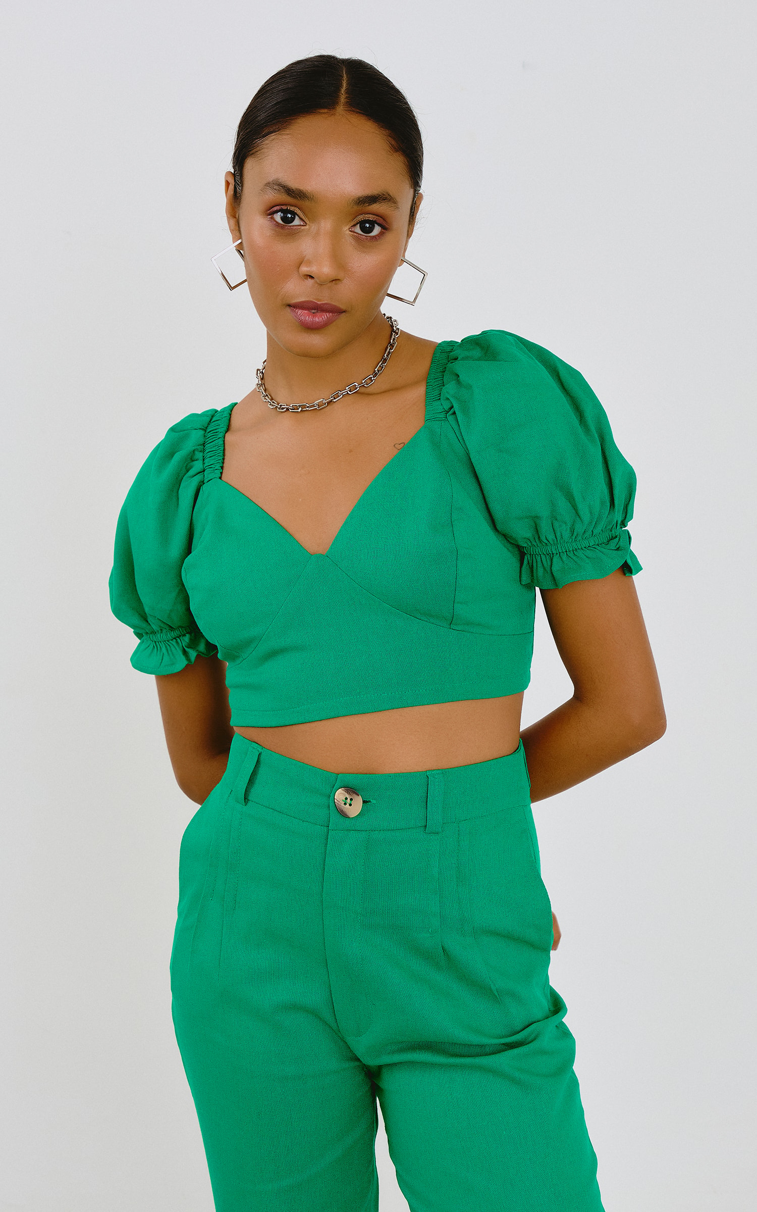 Cropped Carcará Verde