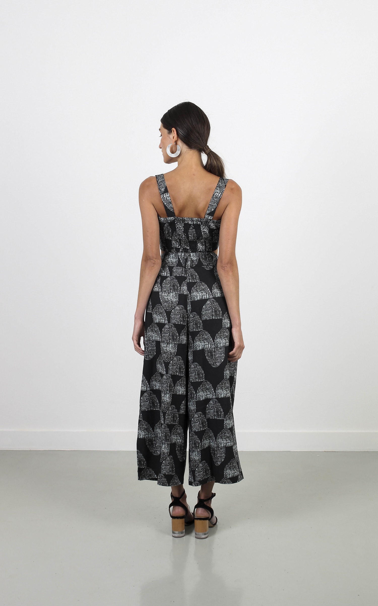 Cropped City Linho Preto