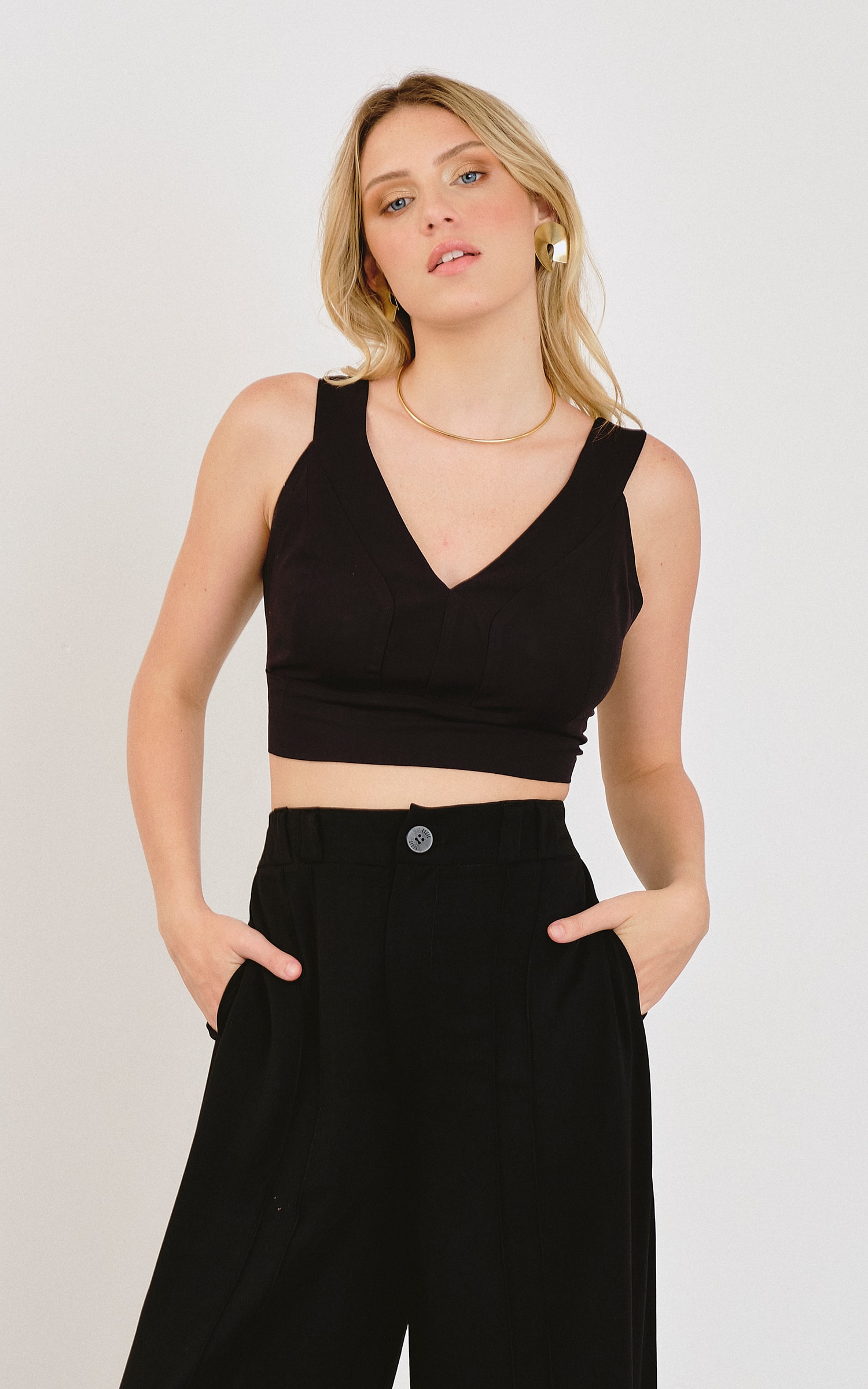 Cropped Cool Preto