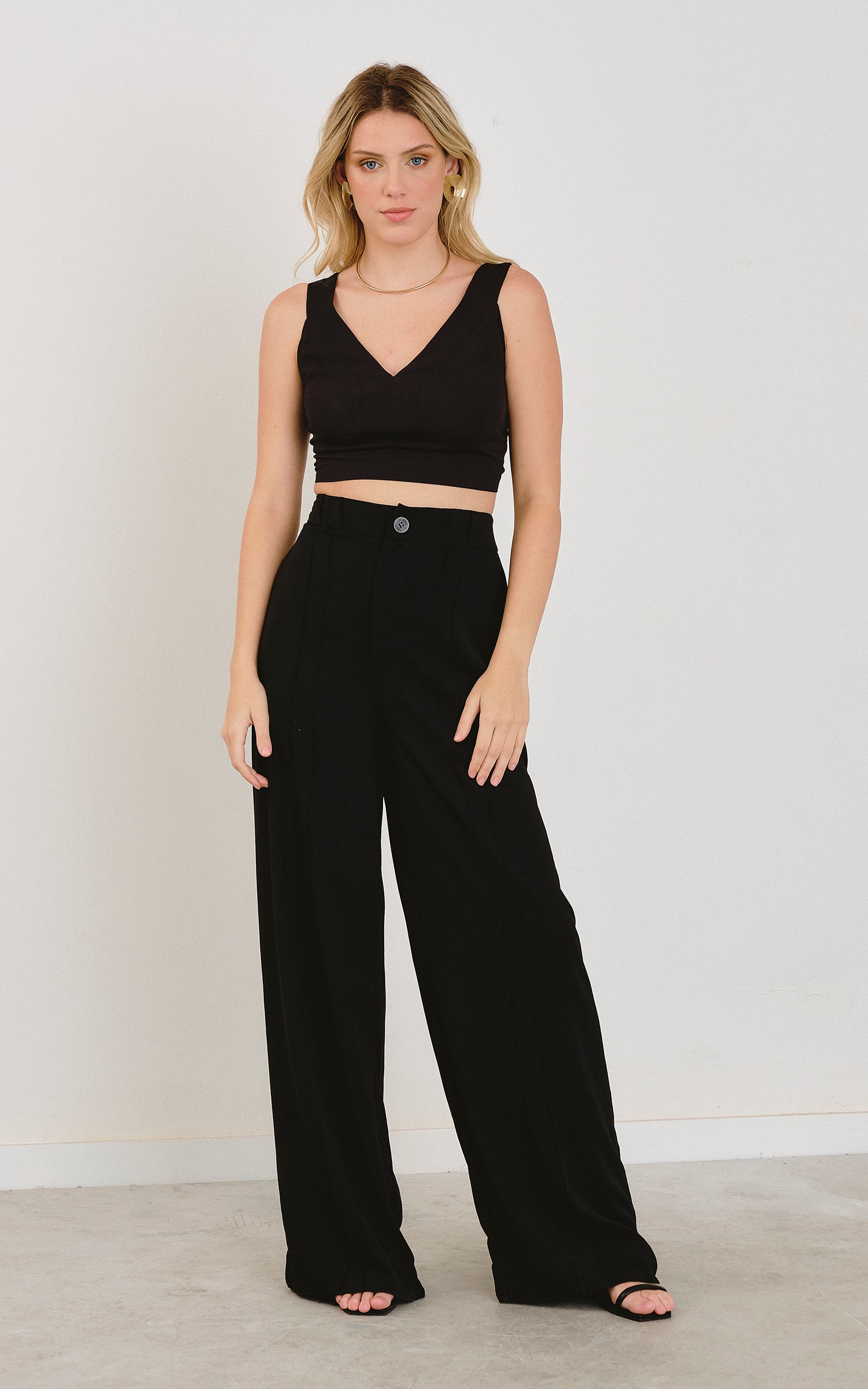 Cropped Cool Preto