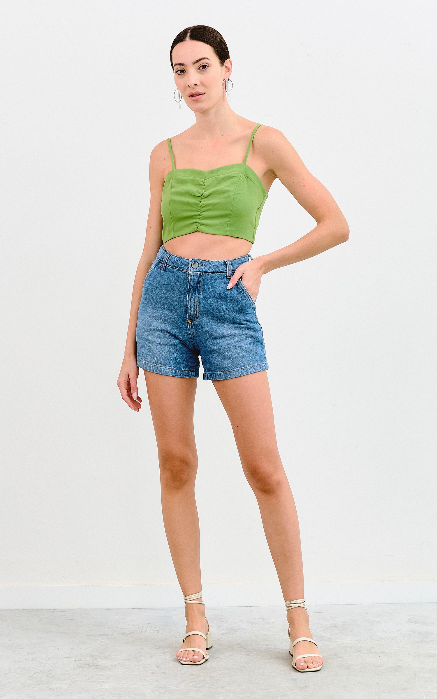 Cropped Cordel Verde