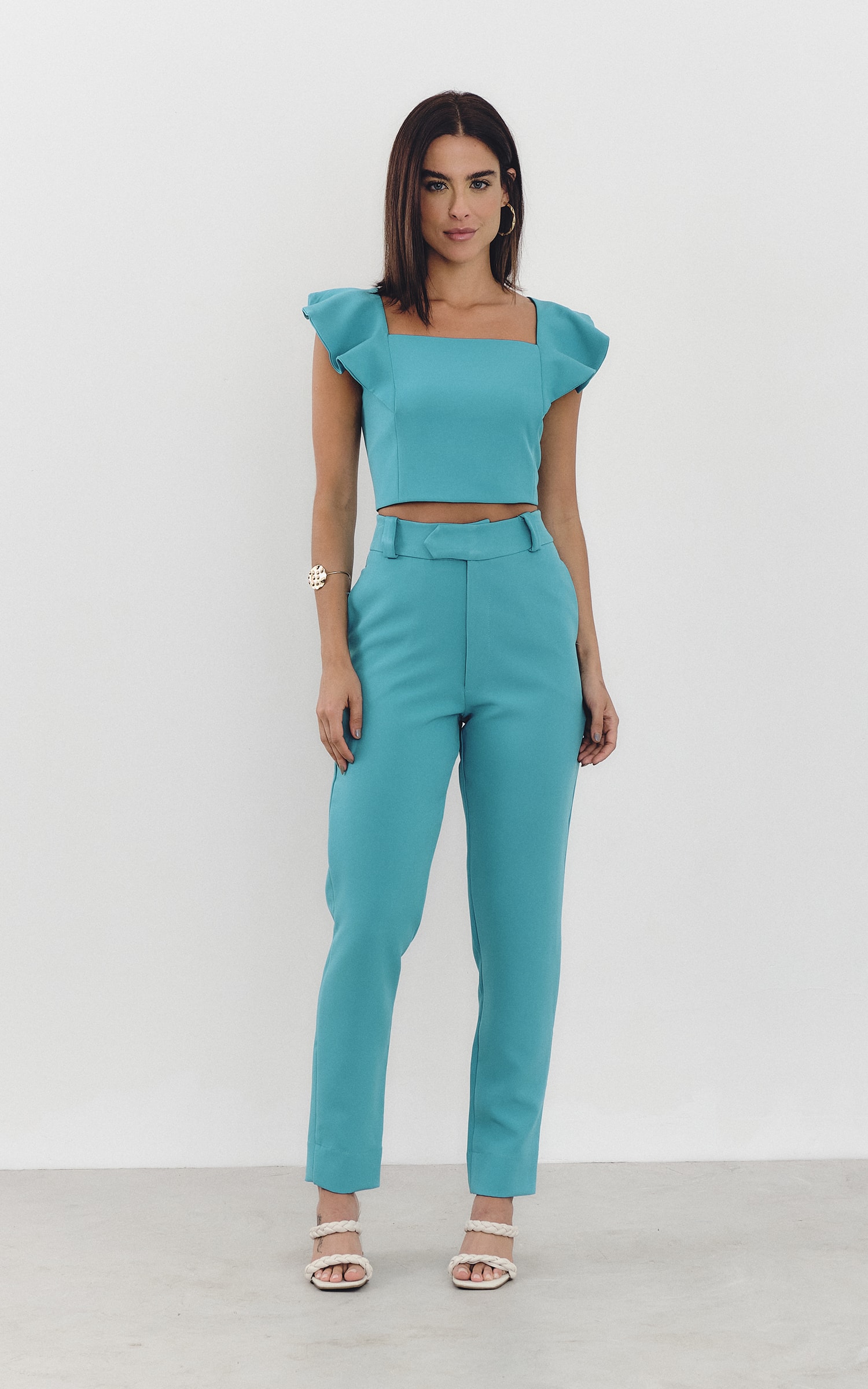 Cropped Duo Azul