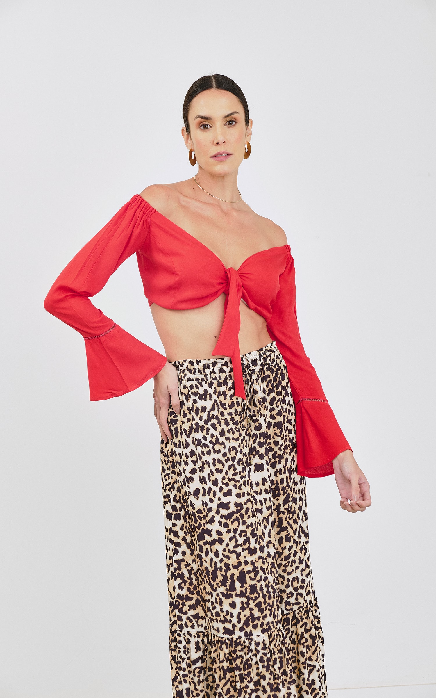 Cropped Entremeio Vermelho