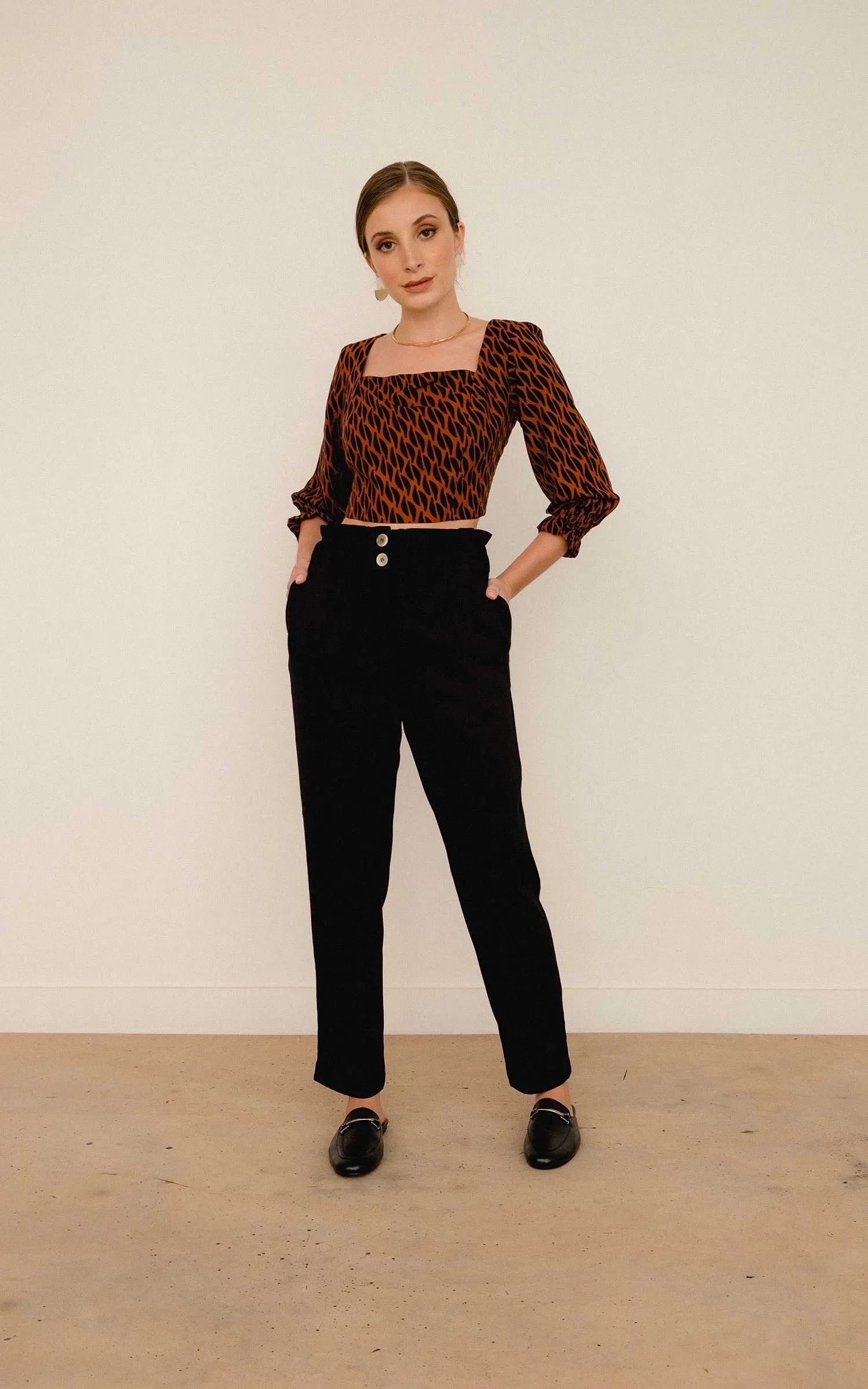 Cropped Flow Estampa