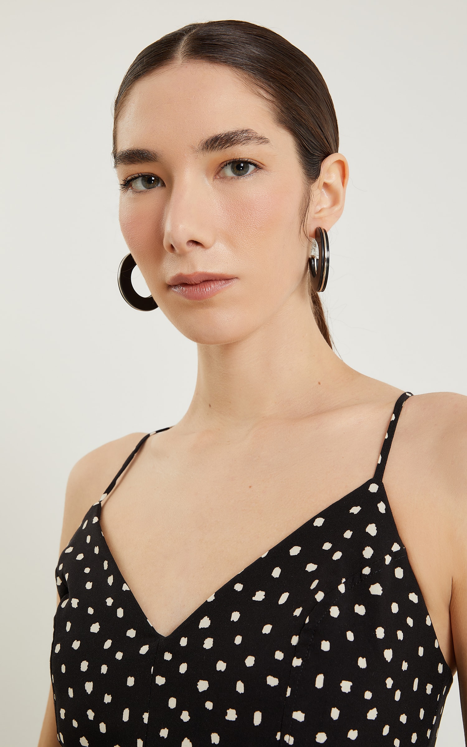 Cropped Gloss Decote v Preto