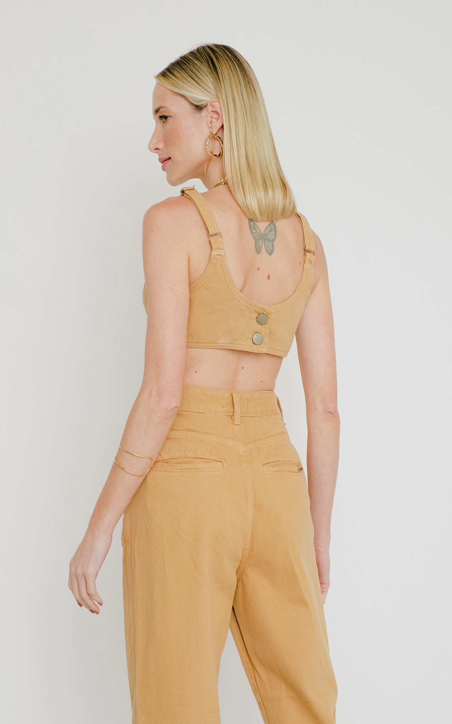 Cropped Guache Kaki