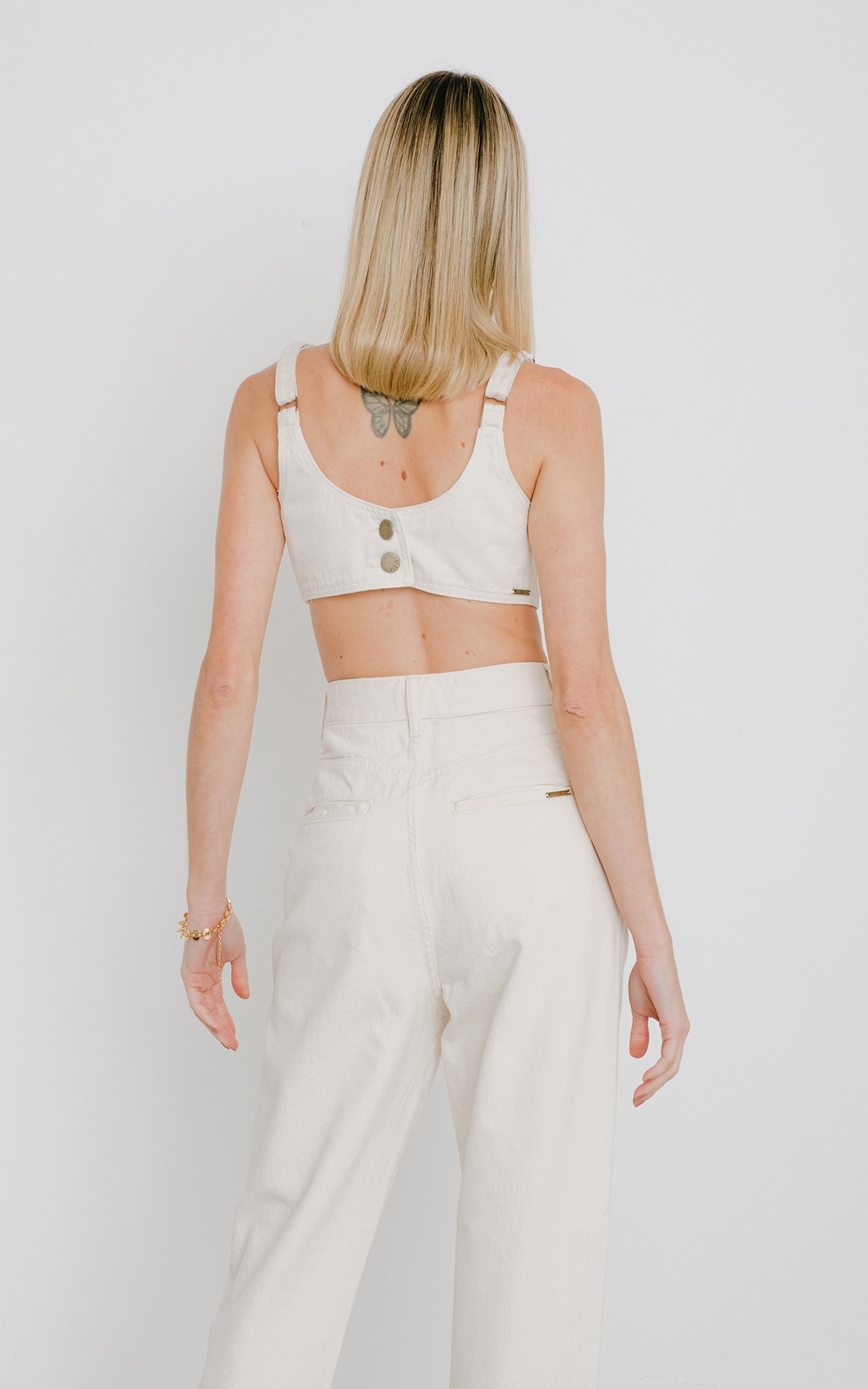 Cropped Guache Off White