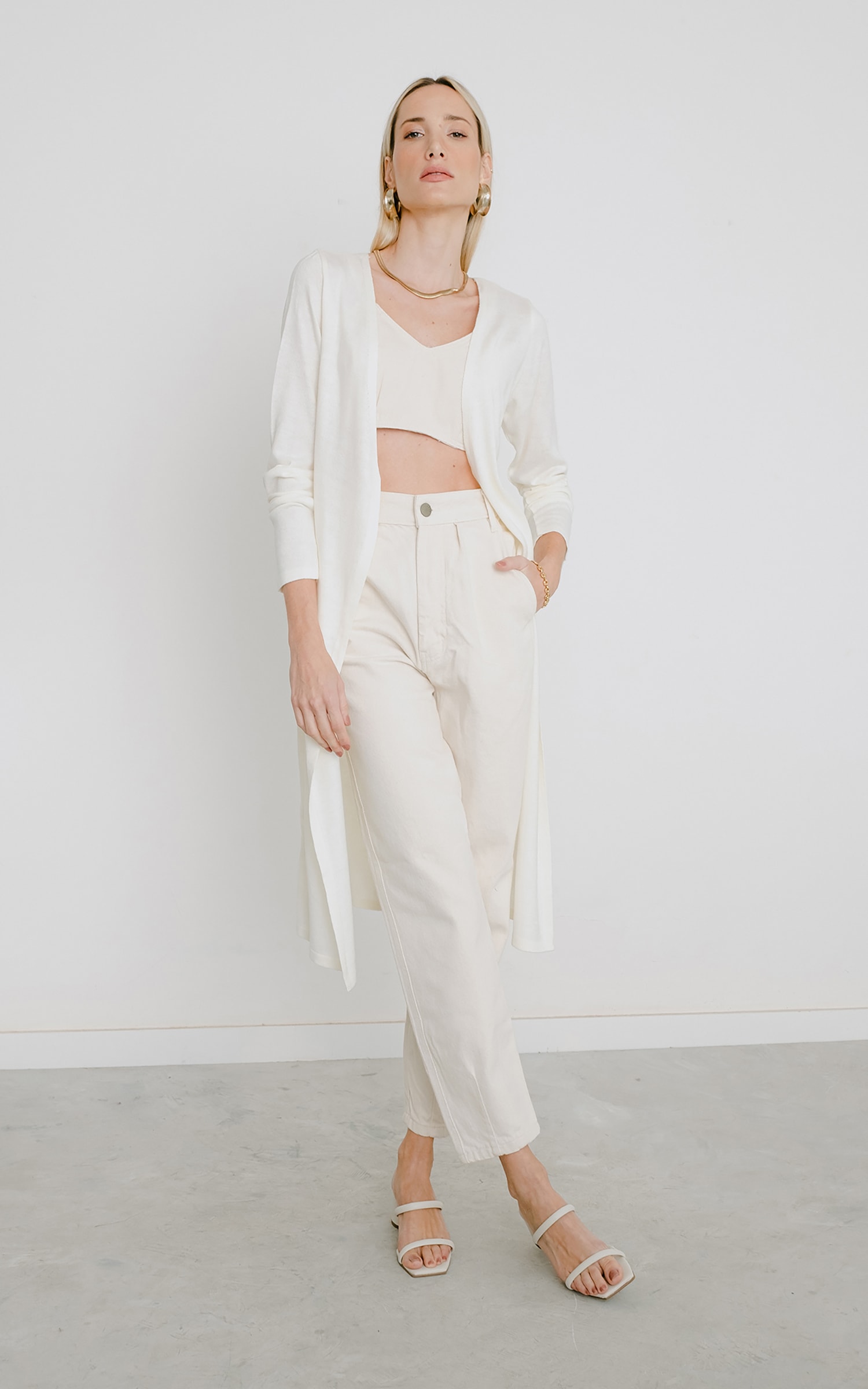 Cropped Guache Off White