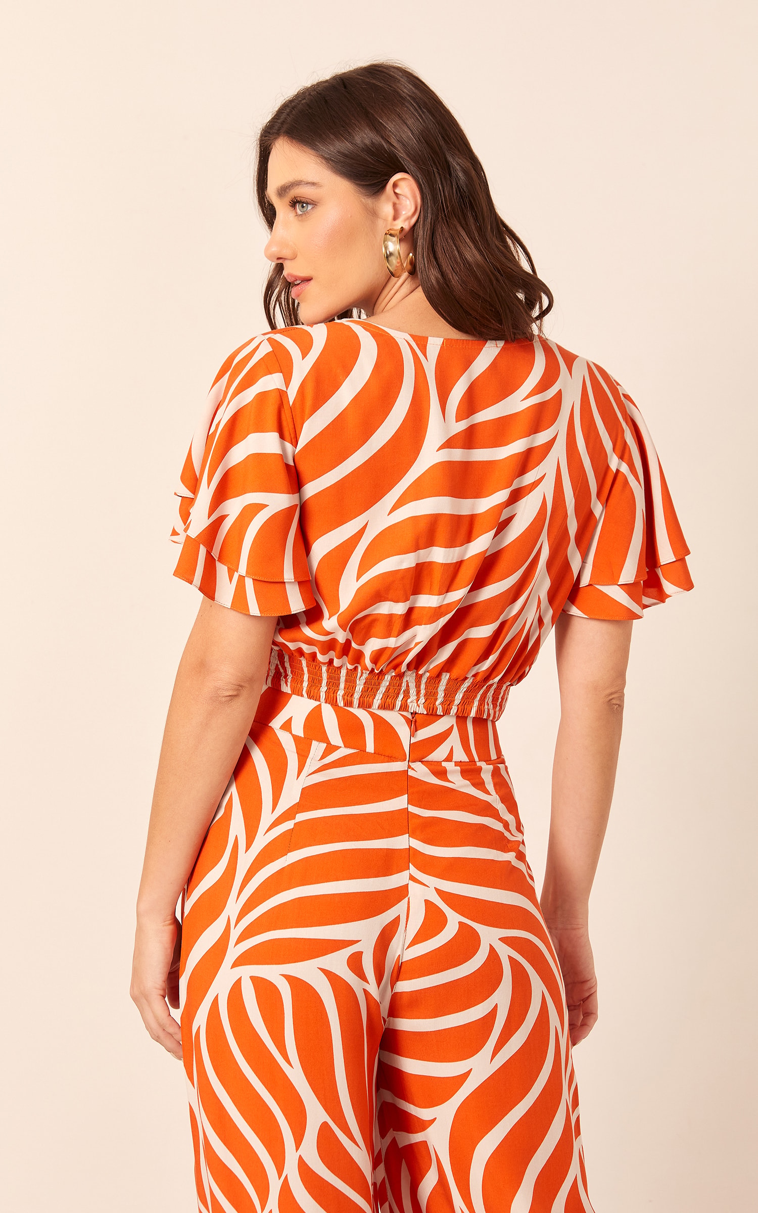 Cropped La Vie Nó Busto Coral