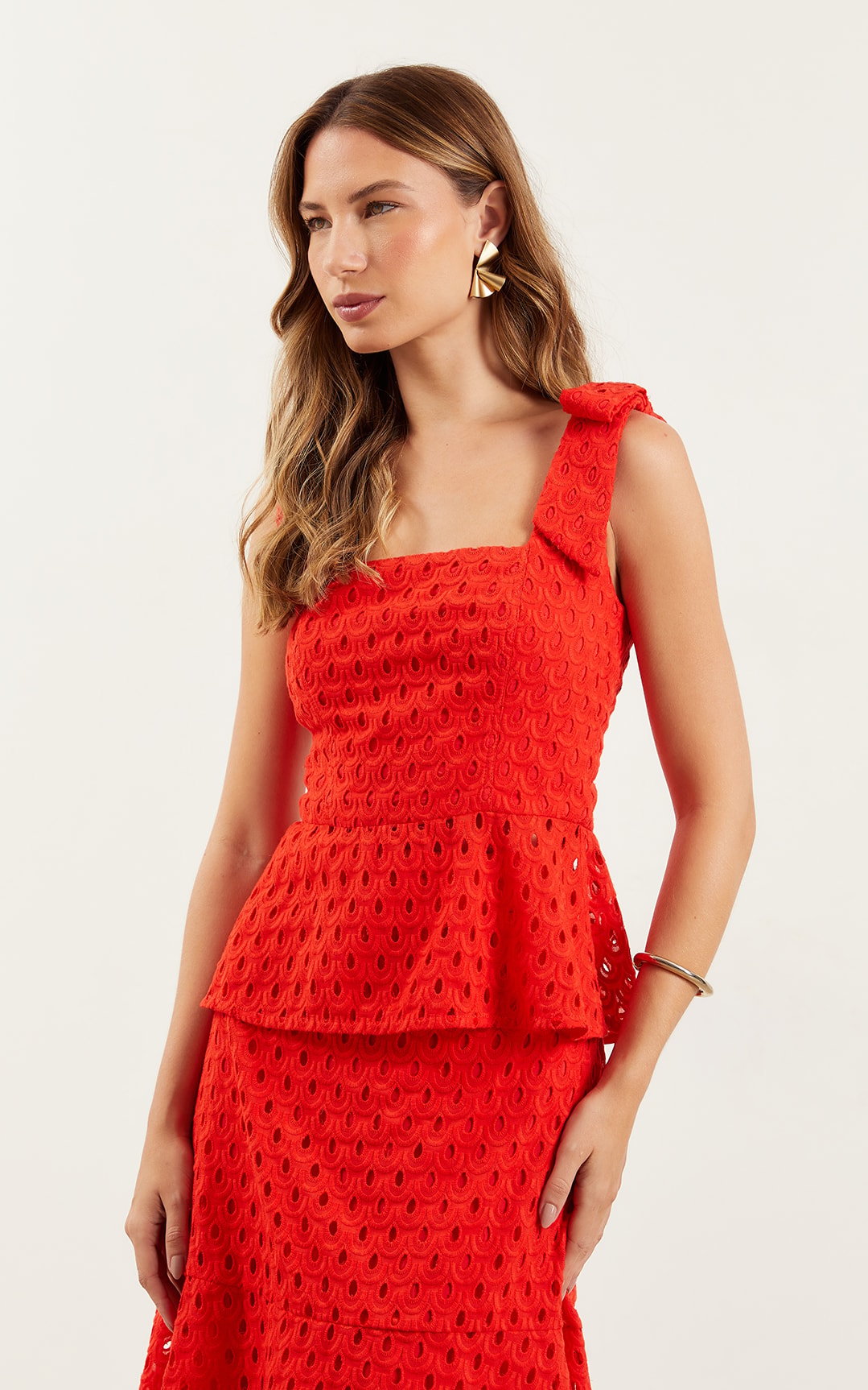 Cropped Laço Felicitá Laise Vermelho