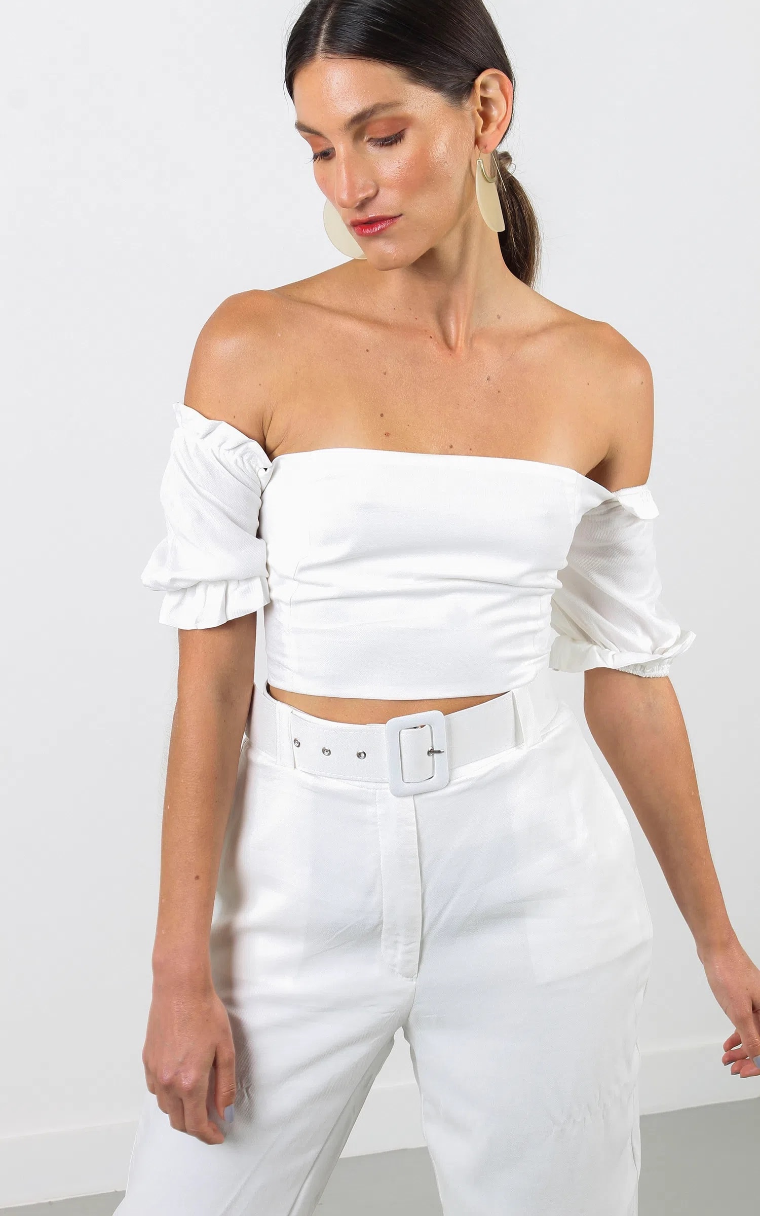Cropped Lavanda Off White