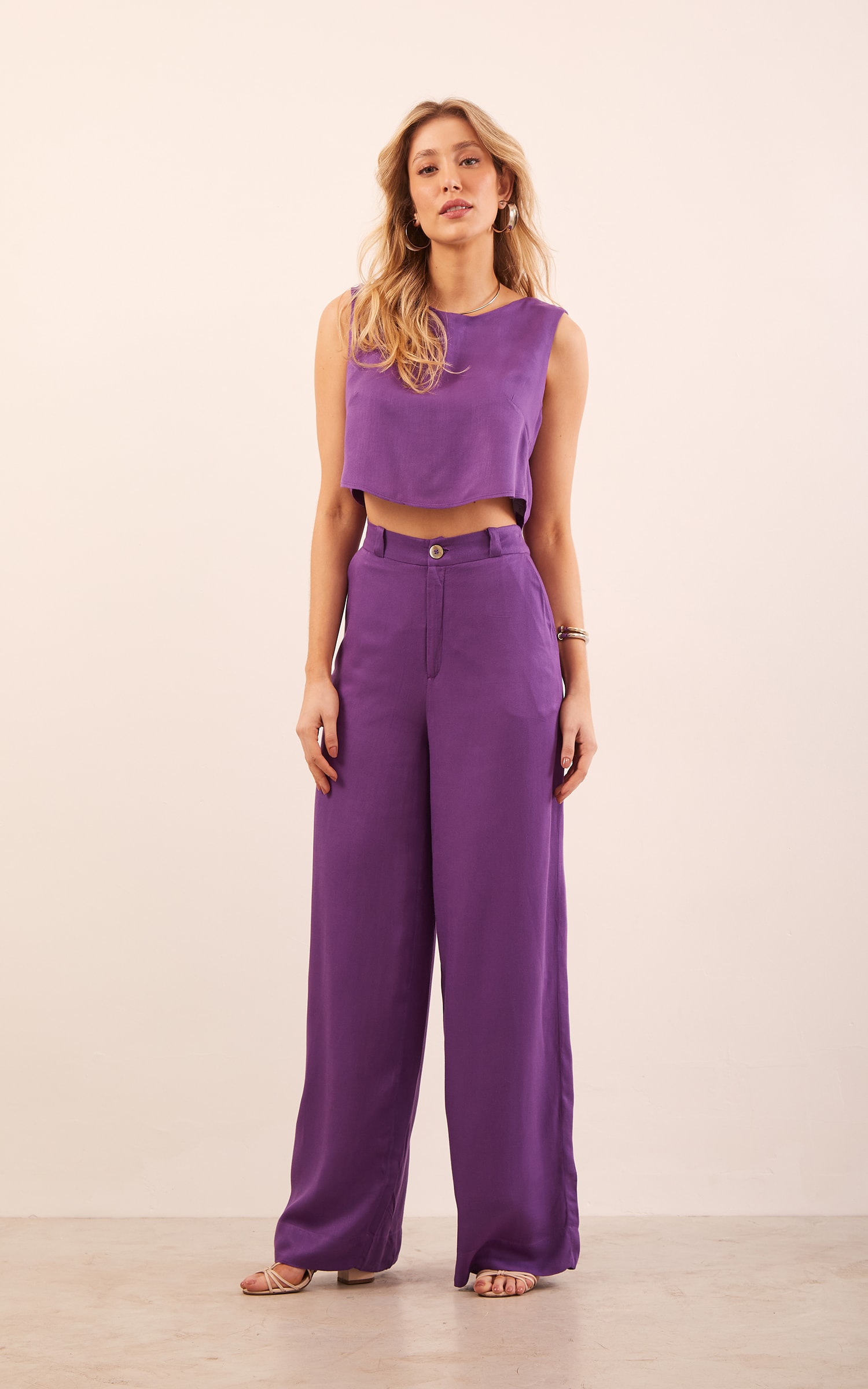 Cropped Life Roxo