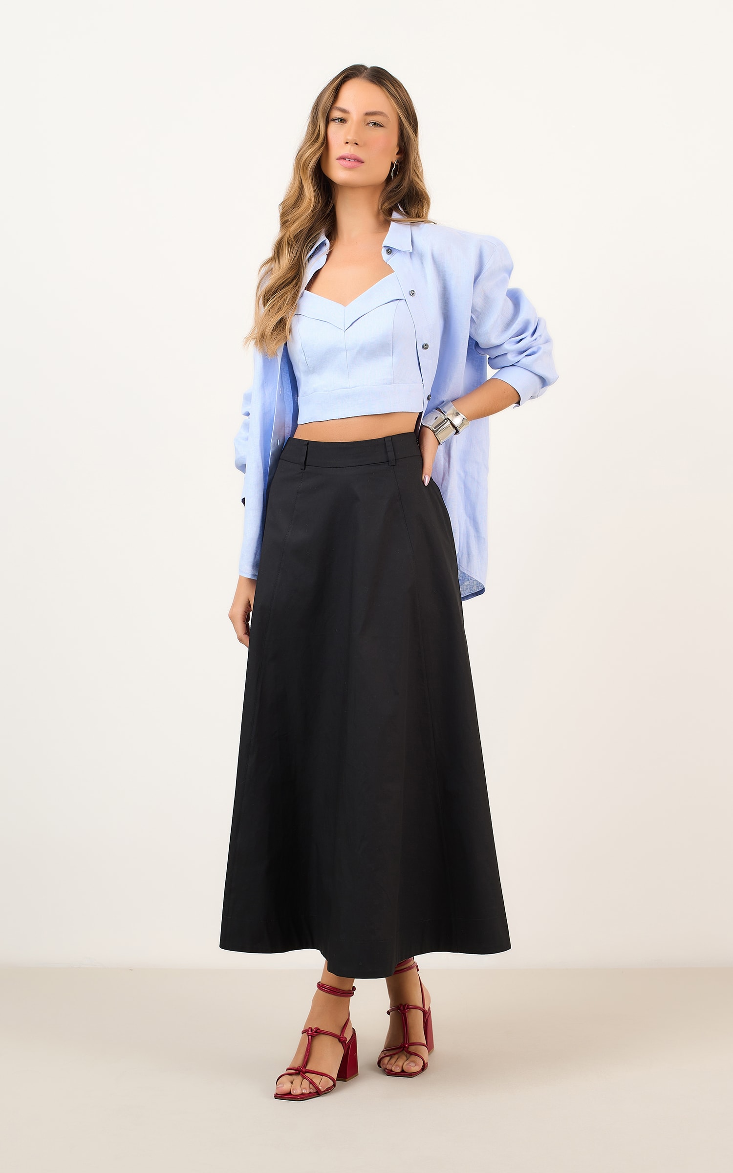 Cropped Linho Mam Nuvem