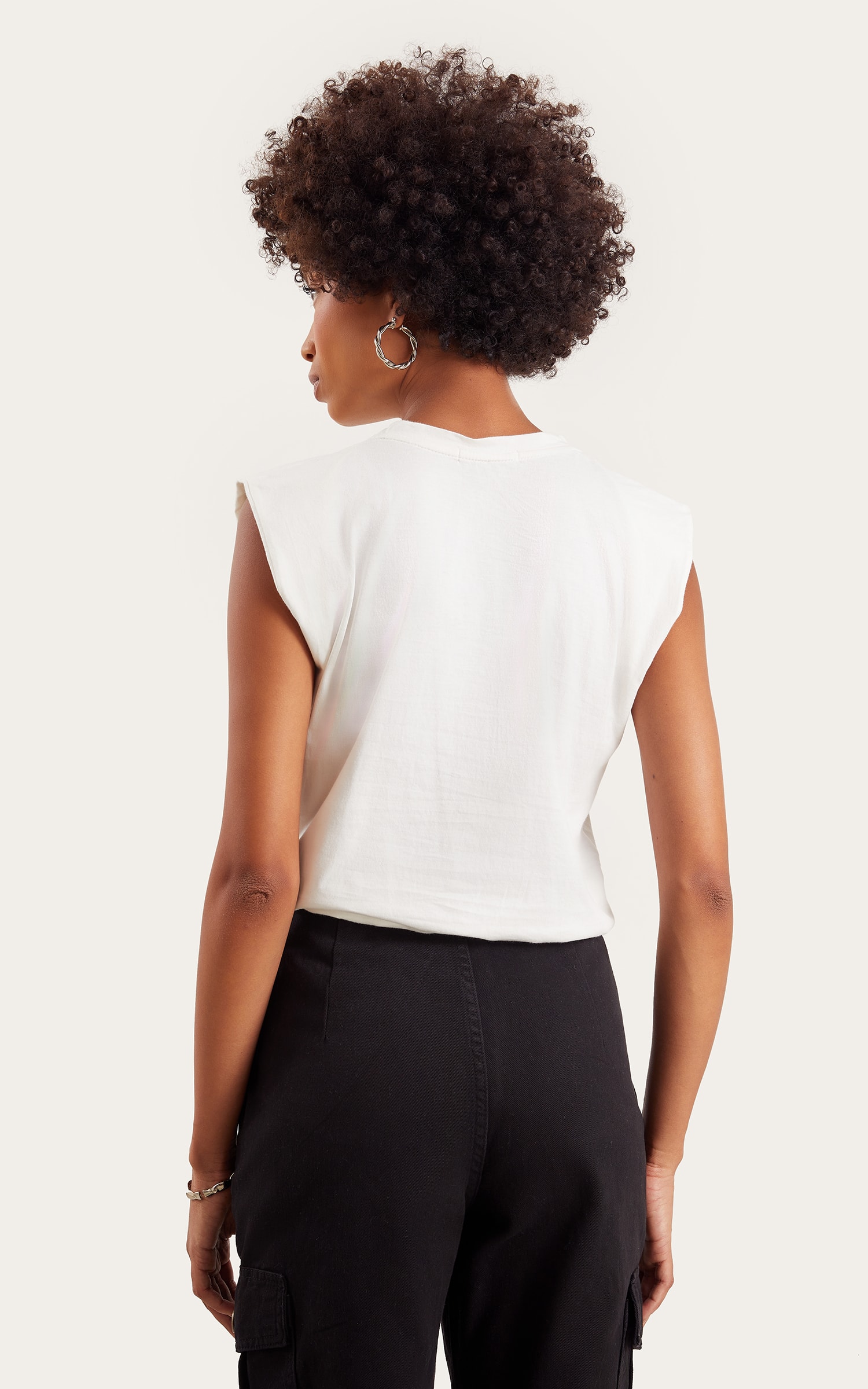 Cropped Malha Basic Off White