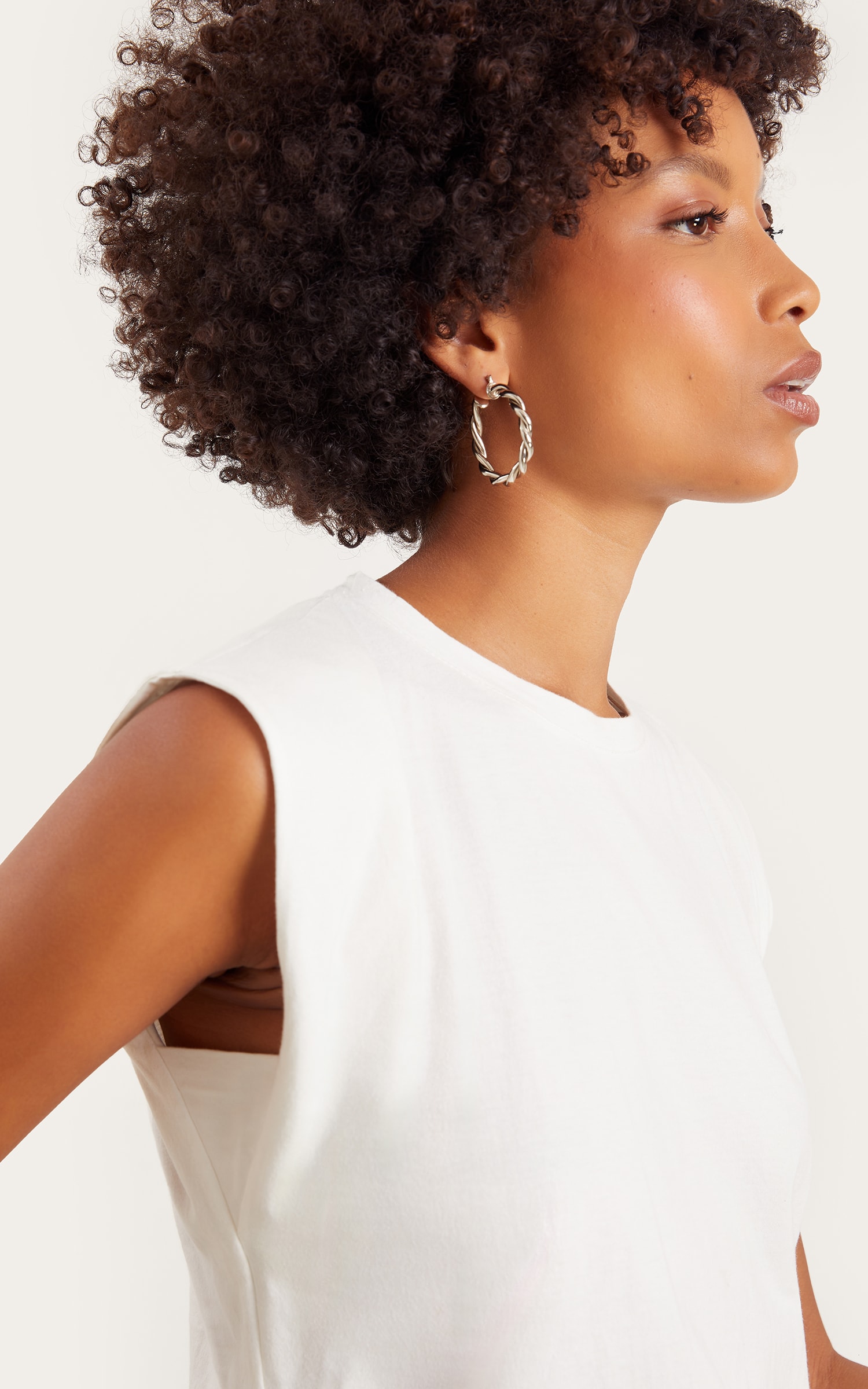 Cropped Malha Basic Off White