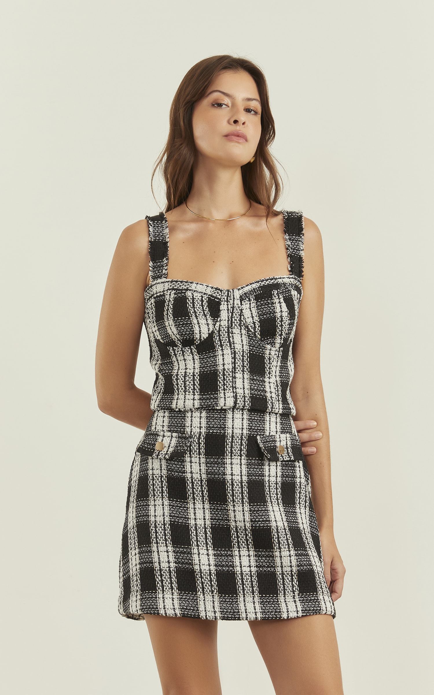 Cropped Mine Corset Preto