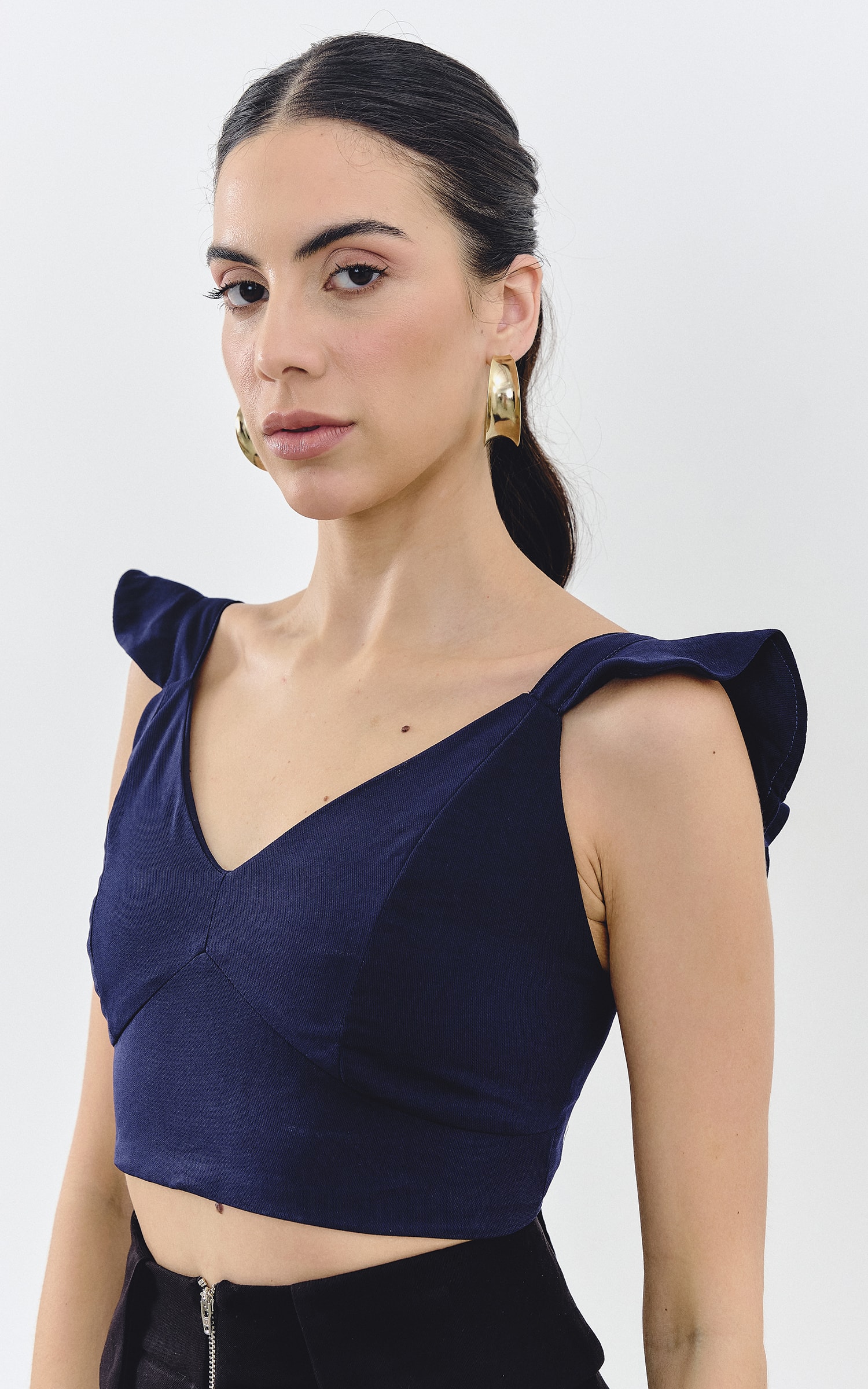 Cropped Modern Marinho