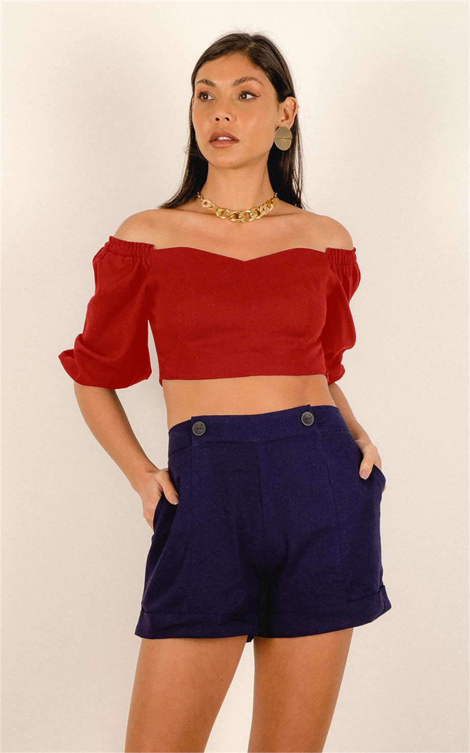 Cropped Momento Vermelho