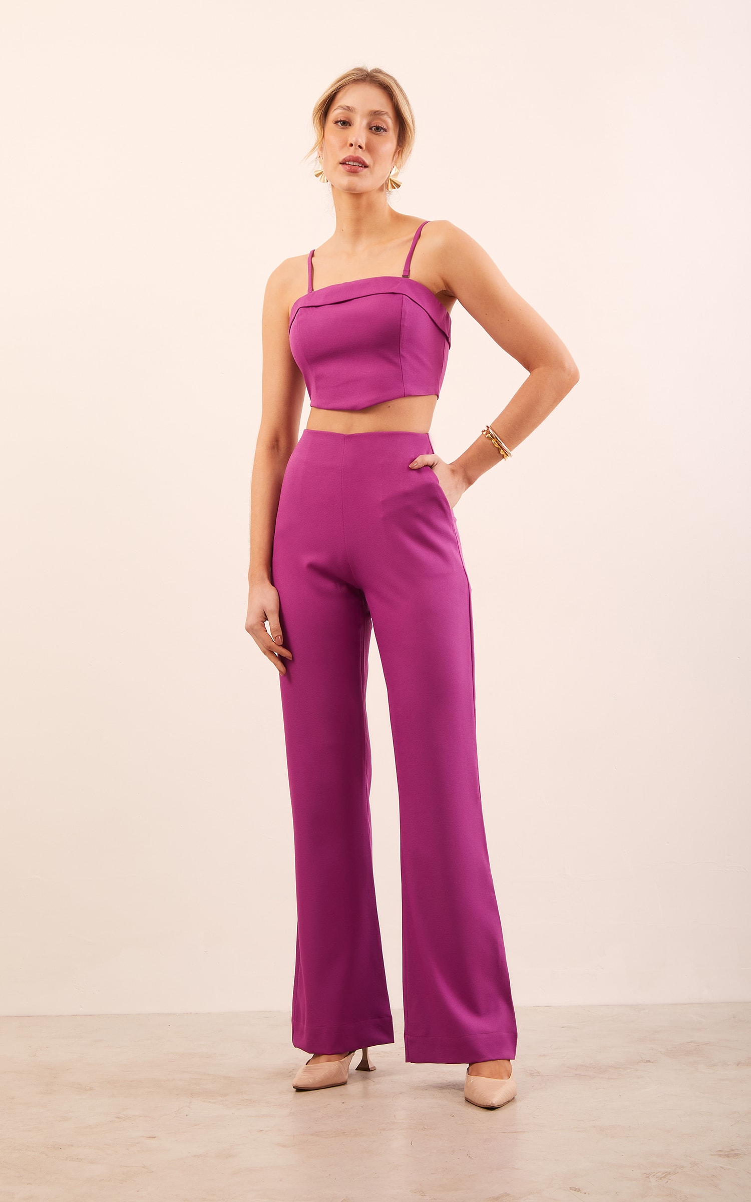 Cropped Moon Roxo