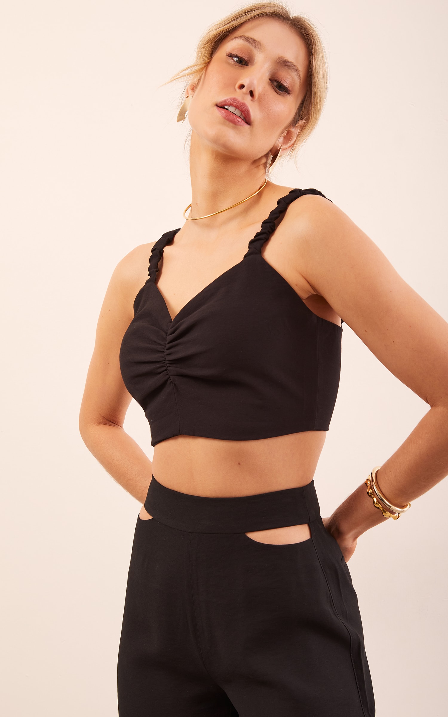 Cropped Moove Preto