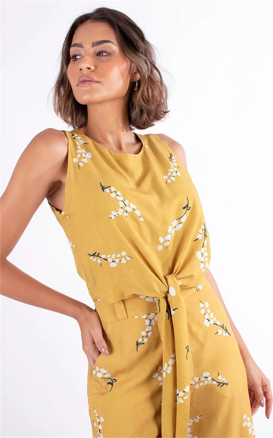 Cropped Naturale Estampa