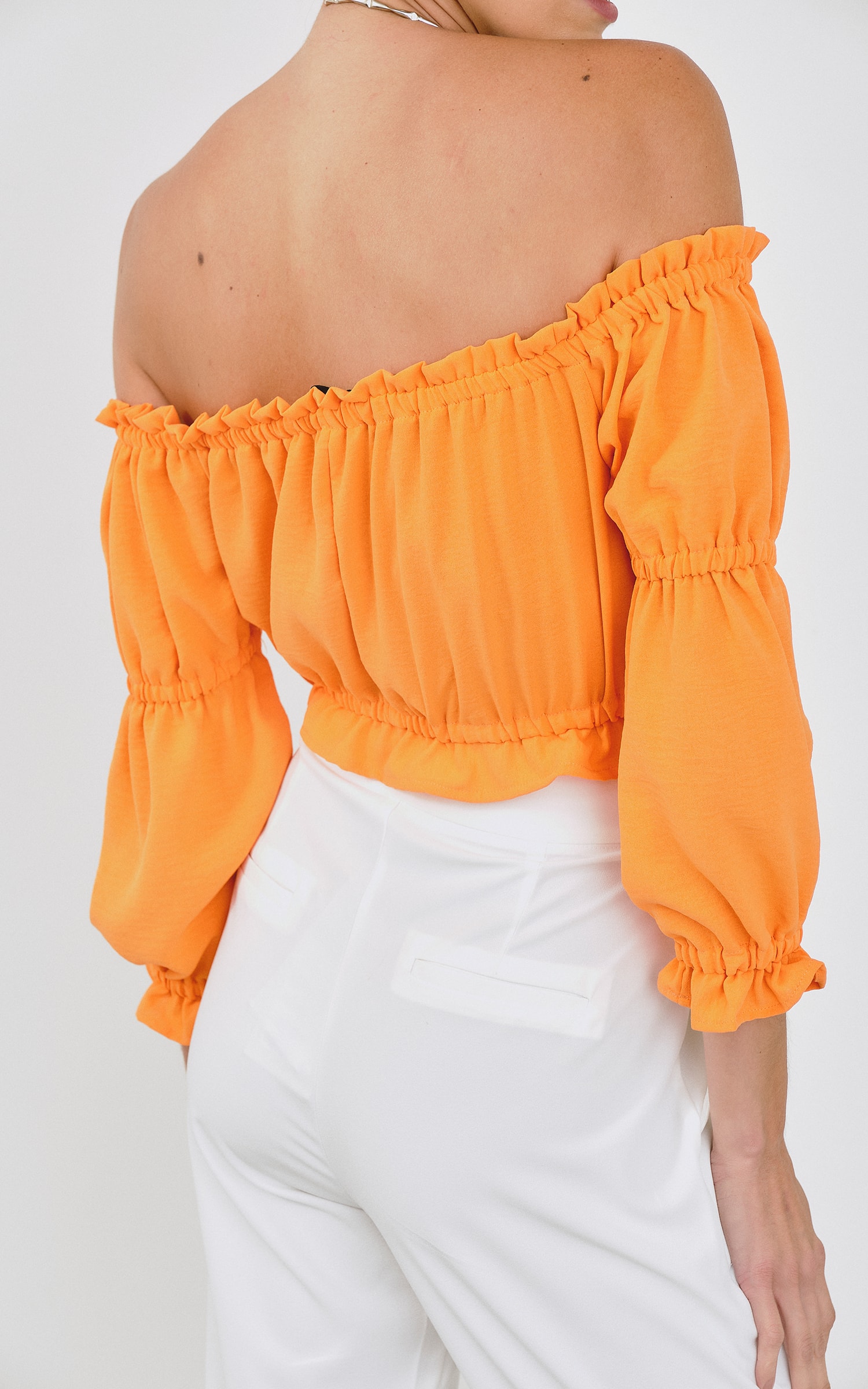 Cropped Nordeste Neon Laranja