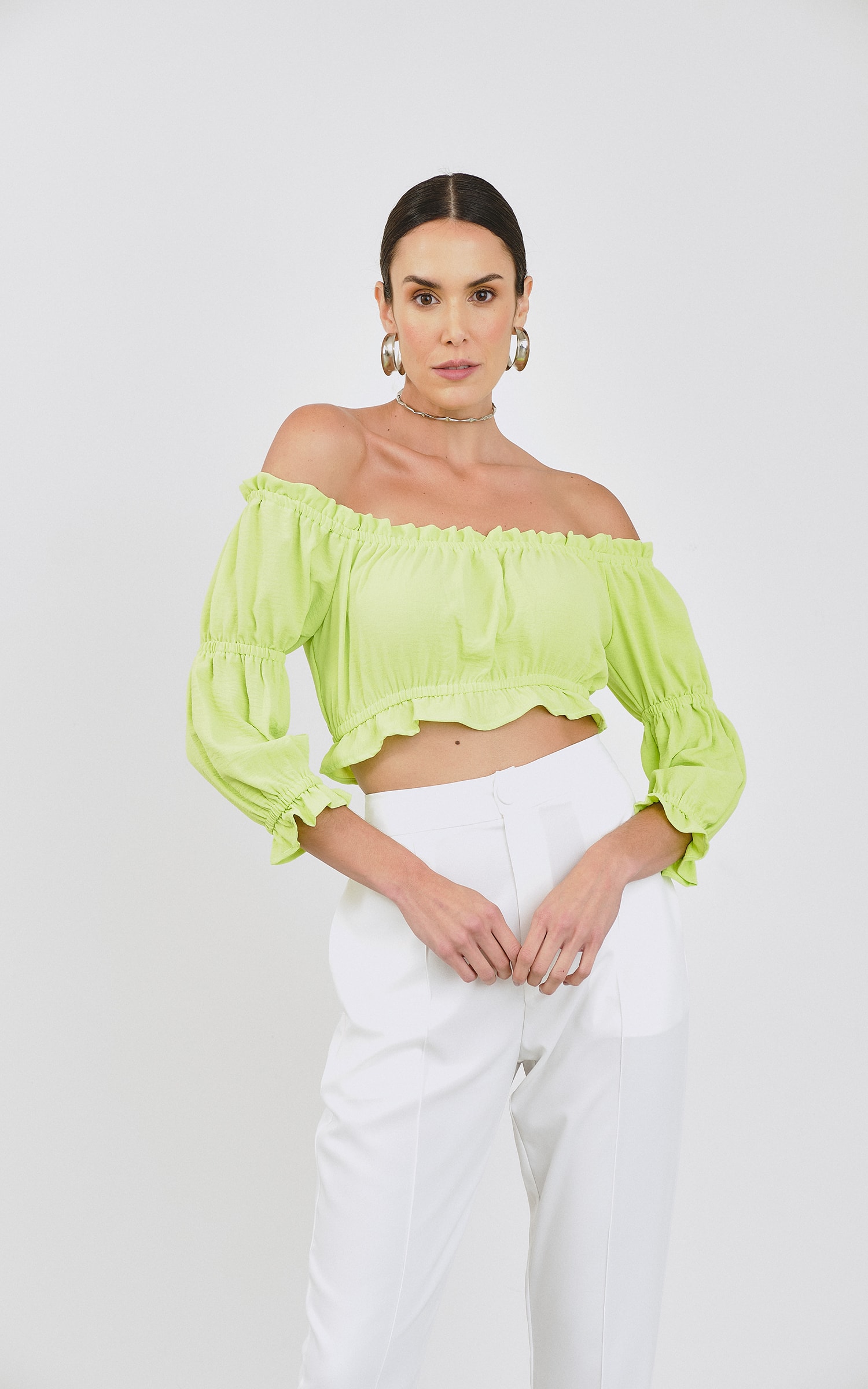 Cropped Nordeste Neon Lima