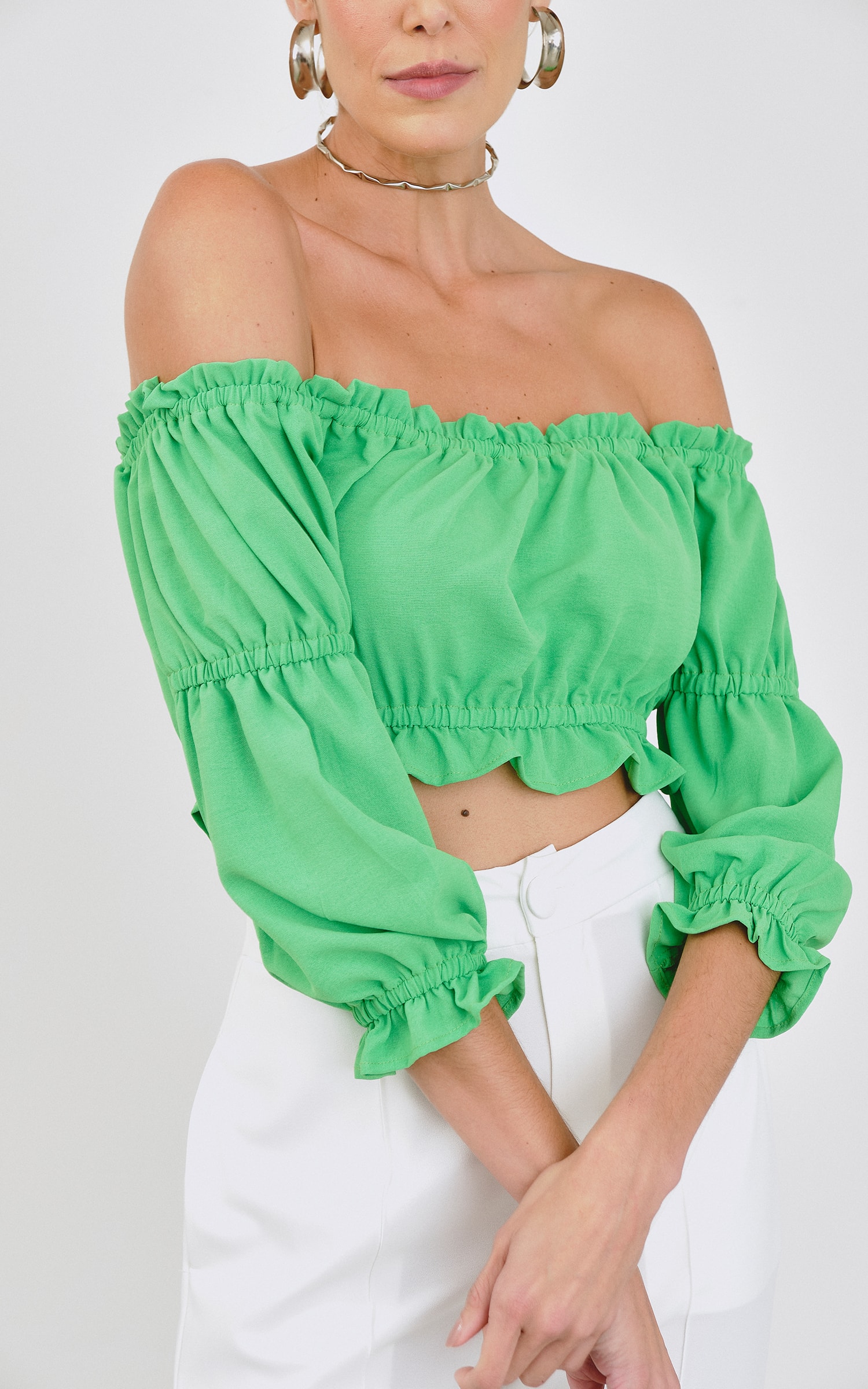 Cropped Nordeste Neon Verde