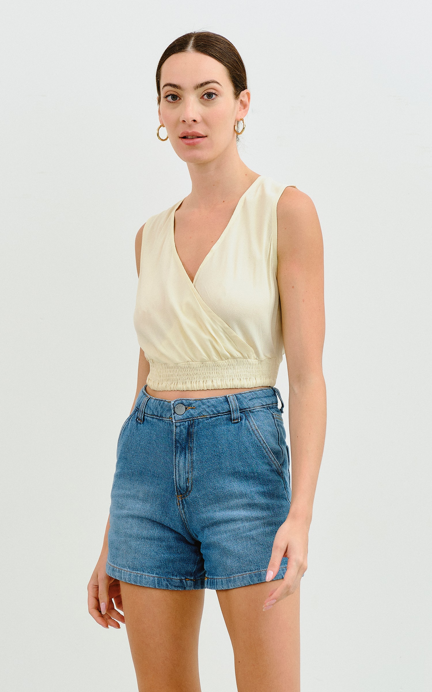 Cropped Orgânico Cru