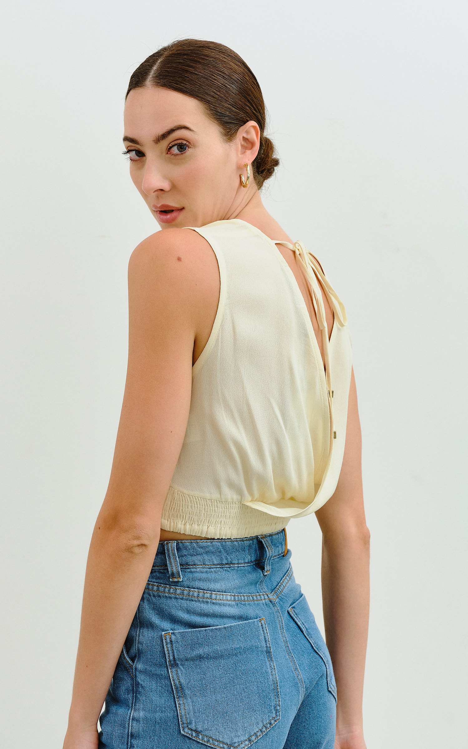 Cropped Orgânico Cru