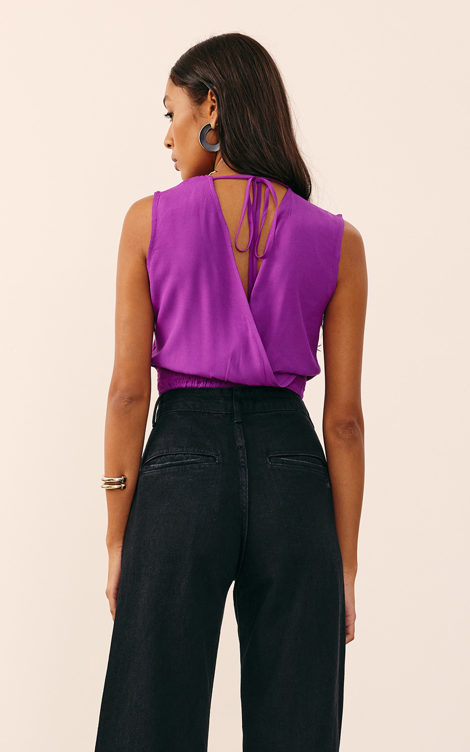 Cropped Orgânico Roxo