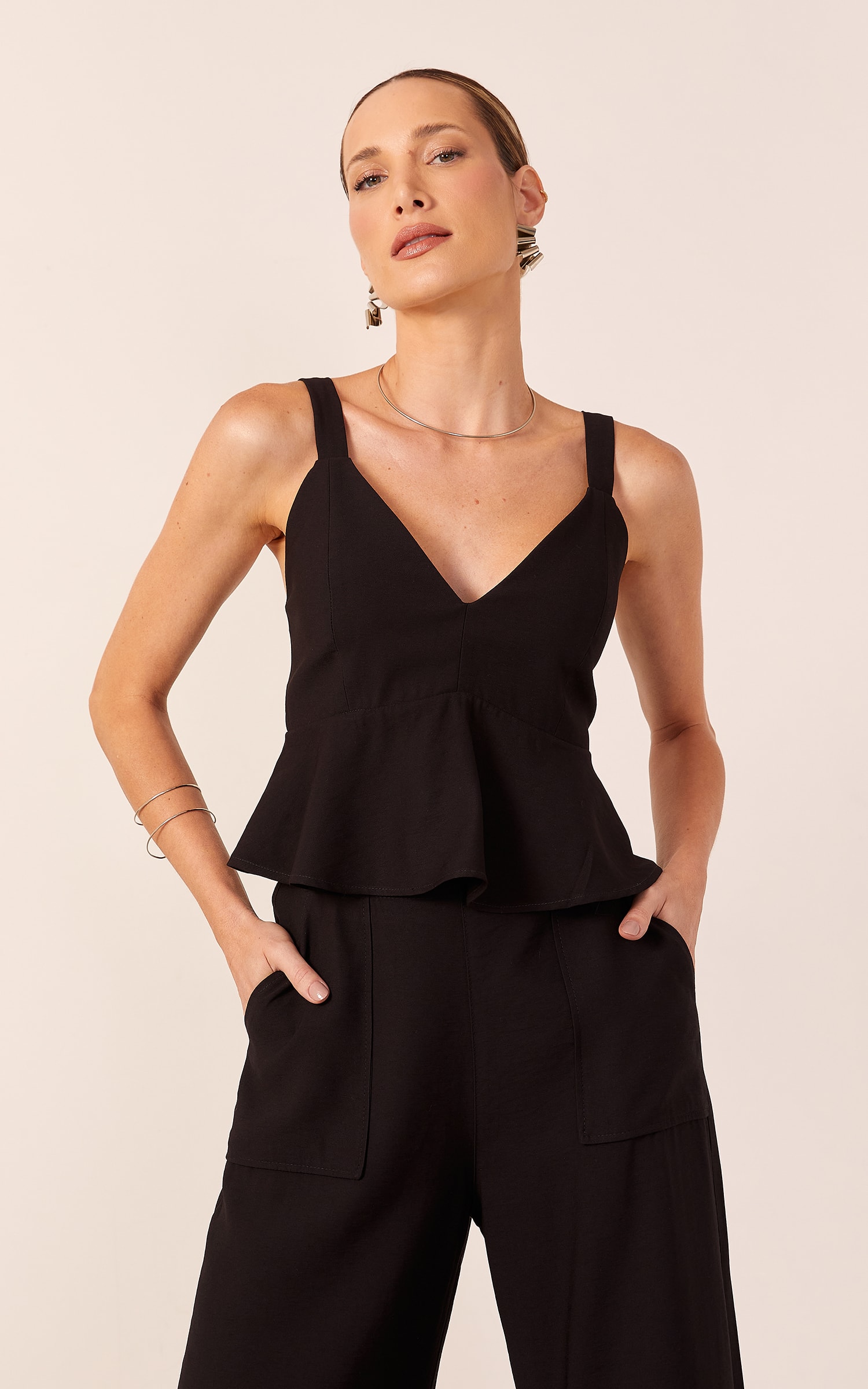 Cropped Pérola Preto