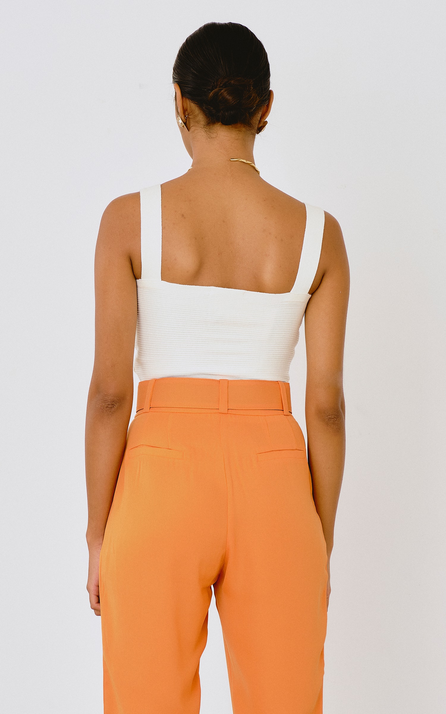 Cropped Prega Tricot Off White