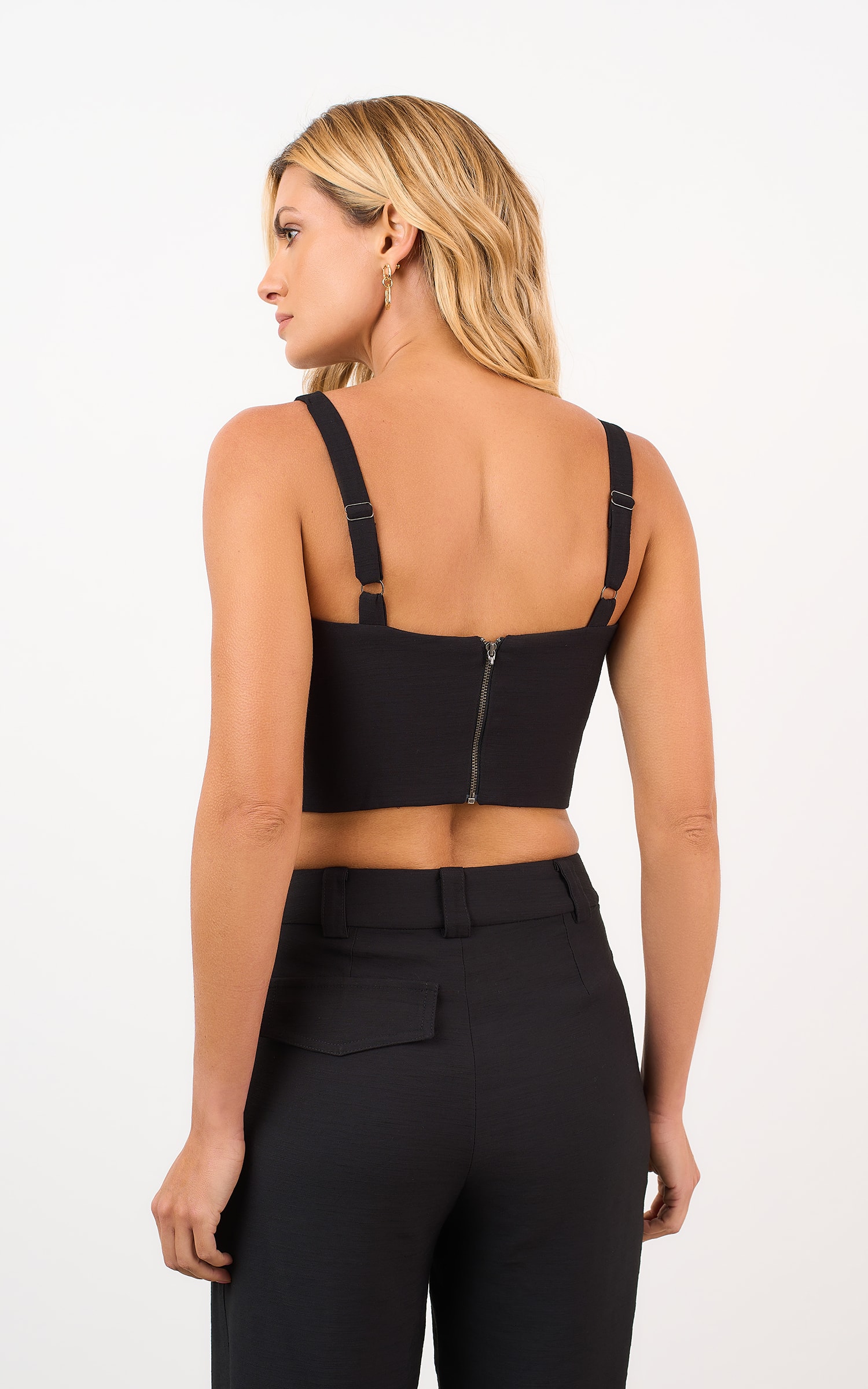 Cropped Ristretto Preto