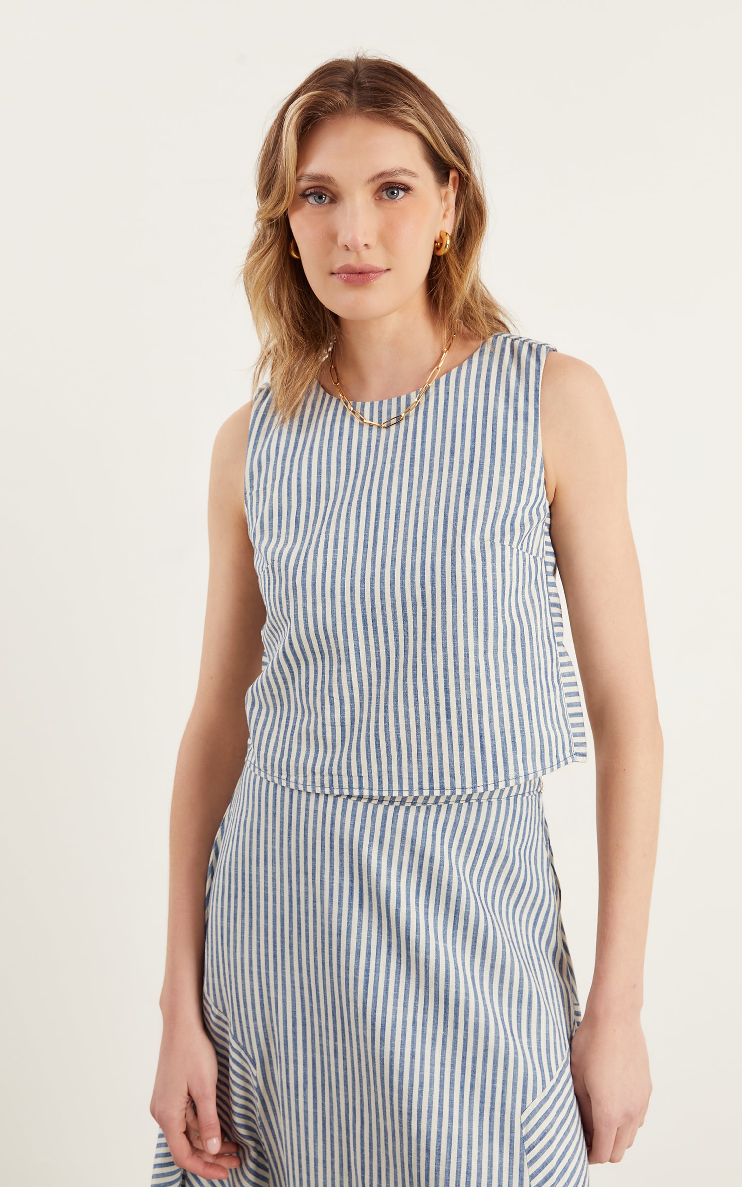 Cropped Sarja Listrado Listrado