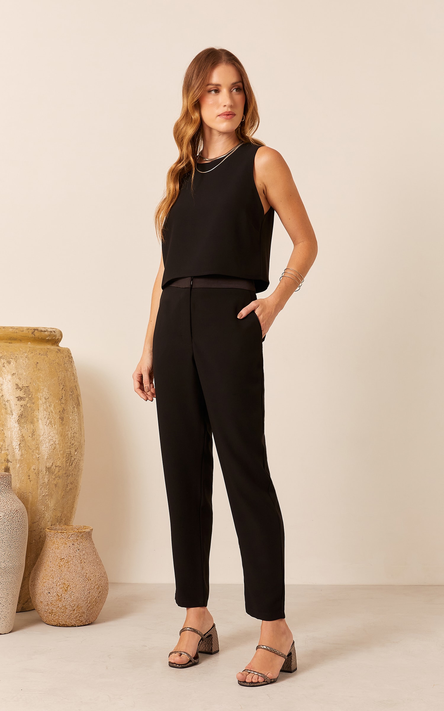 Cropped Sauer Reto Preto