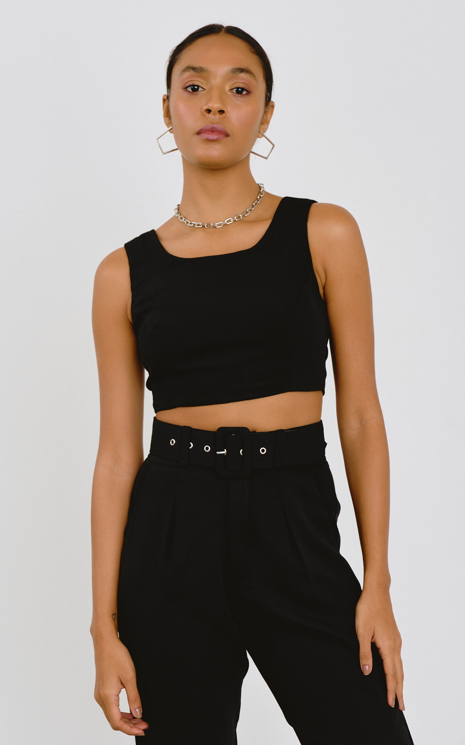 Cropped Slim Preto