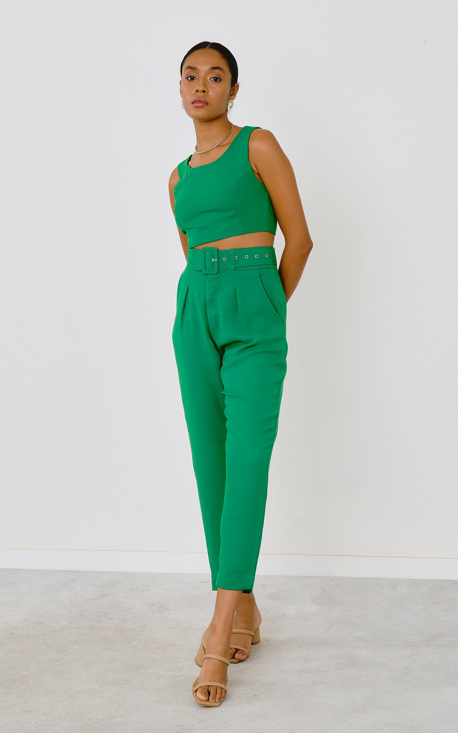 Cropped Slim Verde