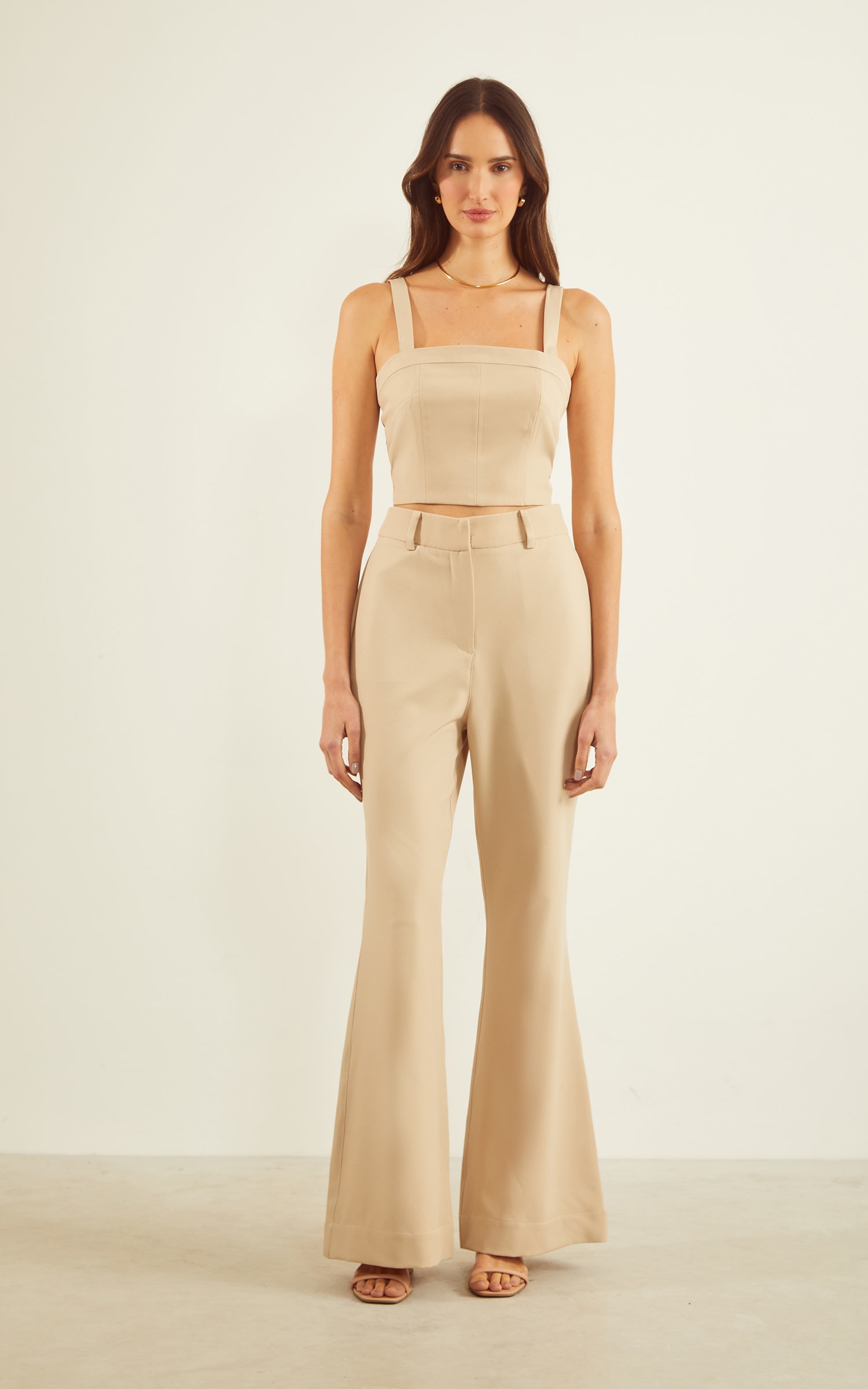 Cropped Sunny Corset Natural