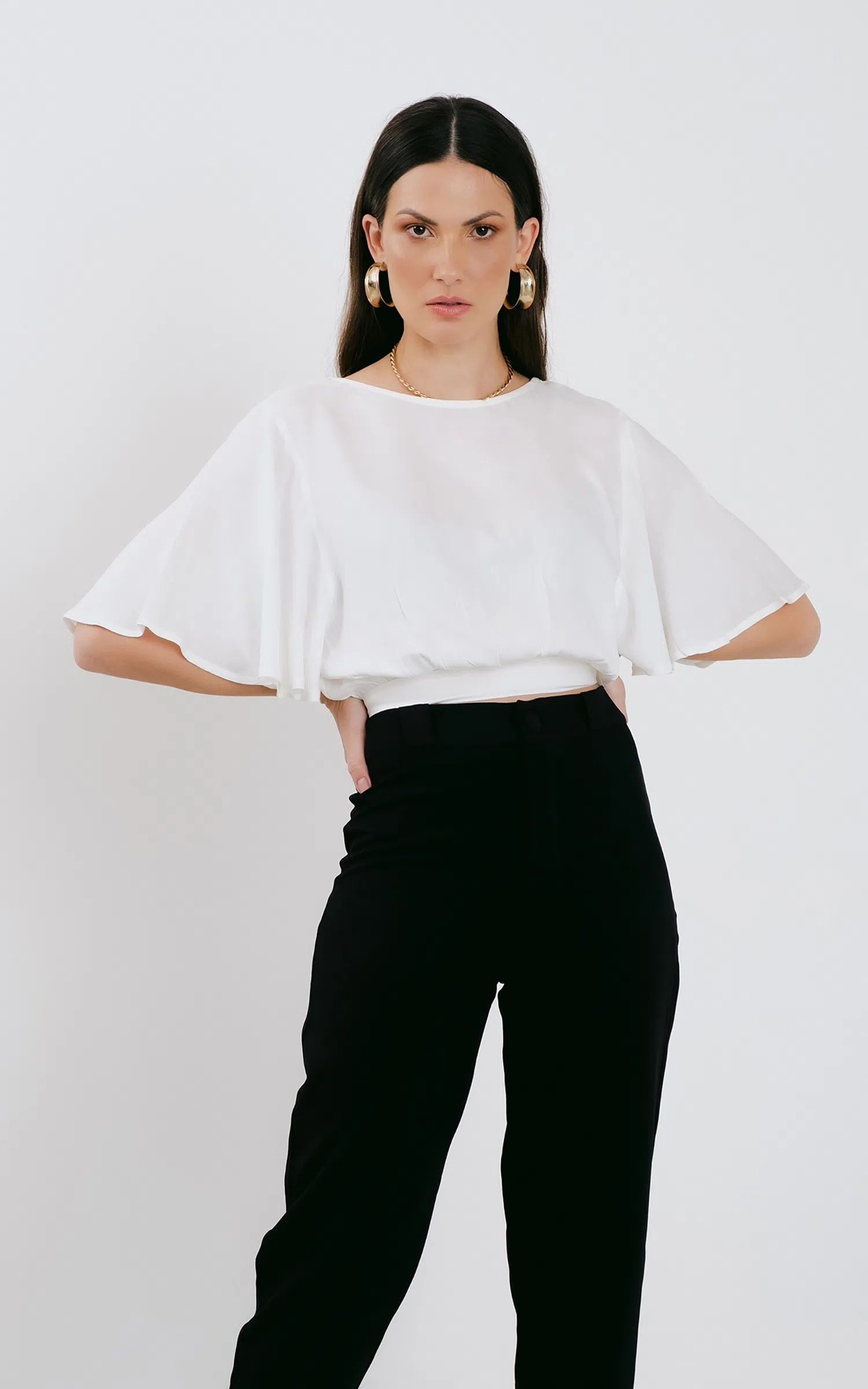 Cropped Sutil Off White