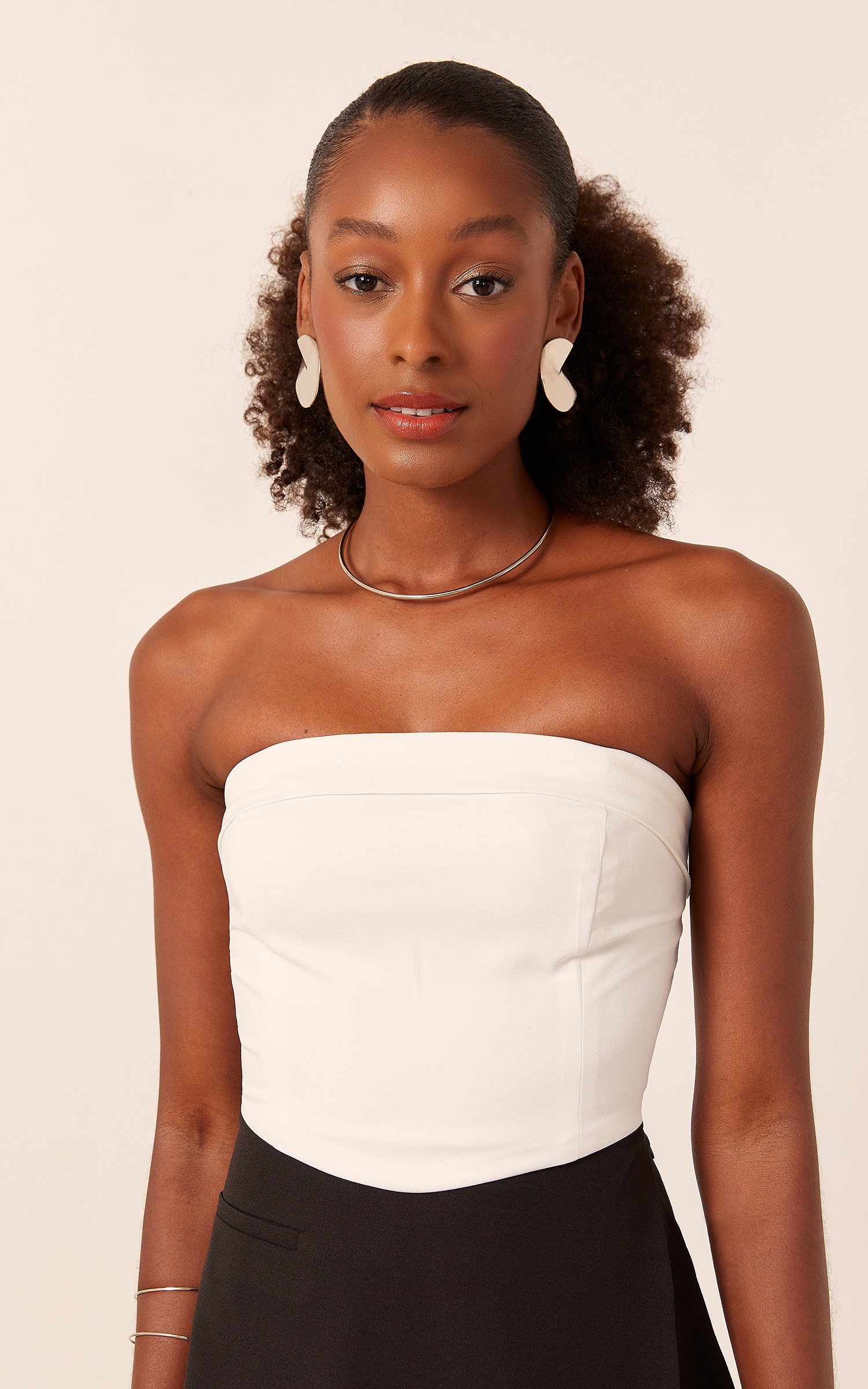 Cropped Sweet Detalhe Ponta Off White