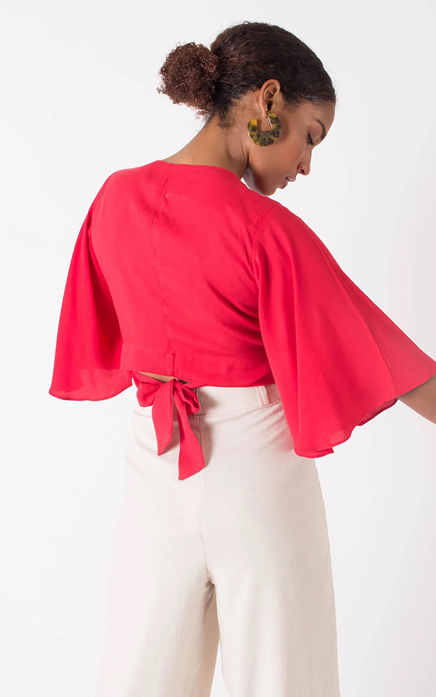 Cropped Transpassado Vermelho