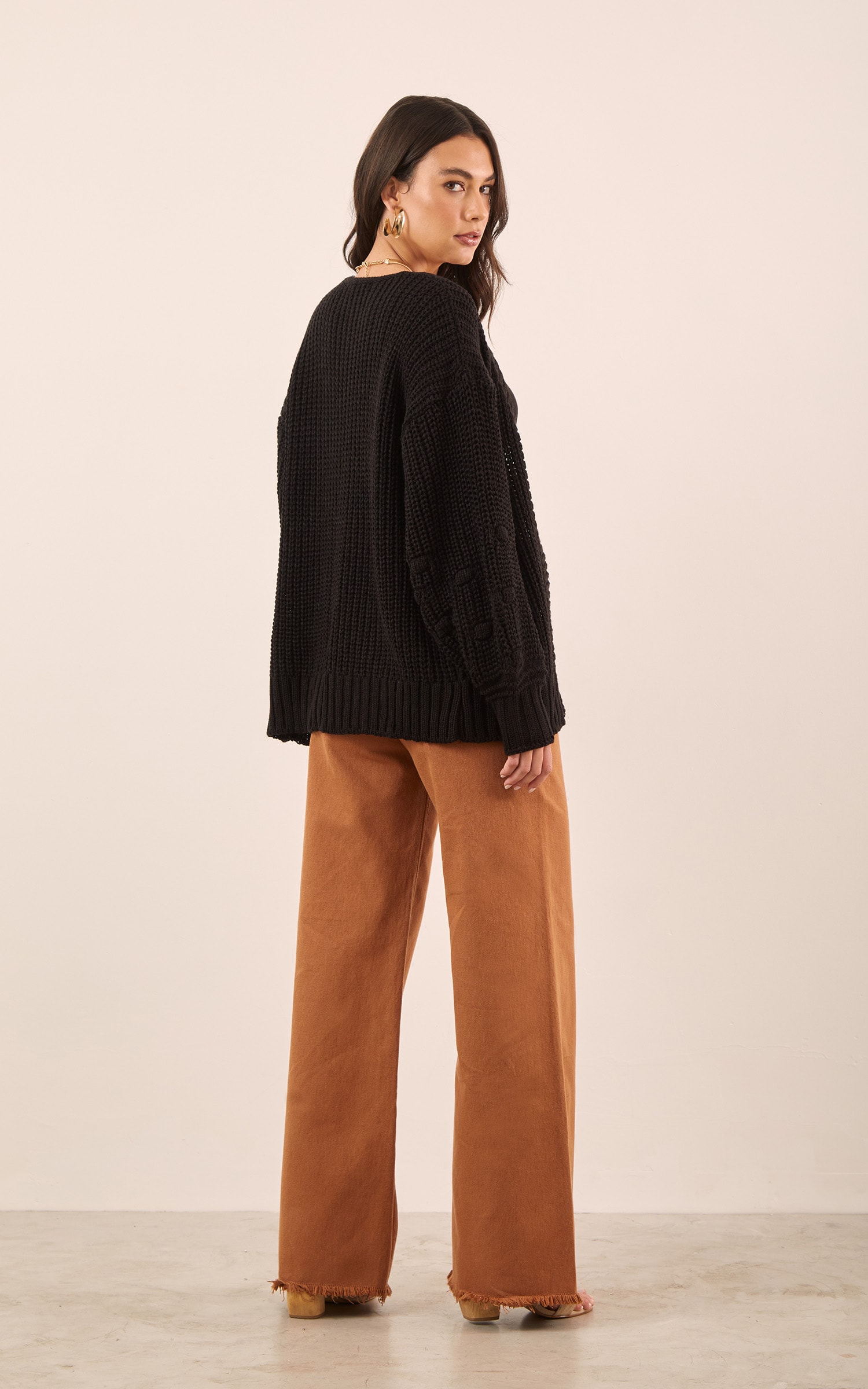 Cropped Tricot Basic Preto