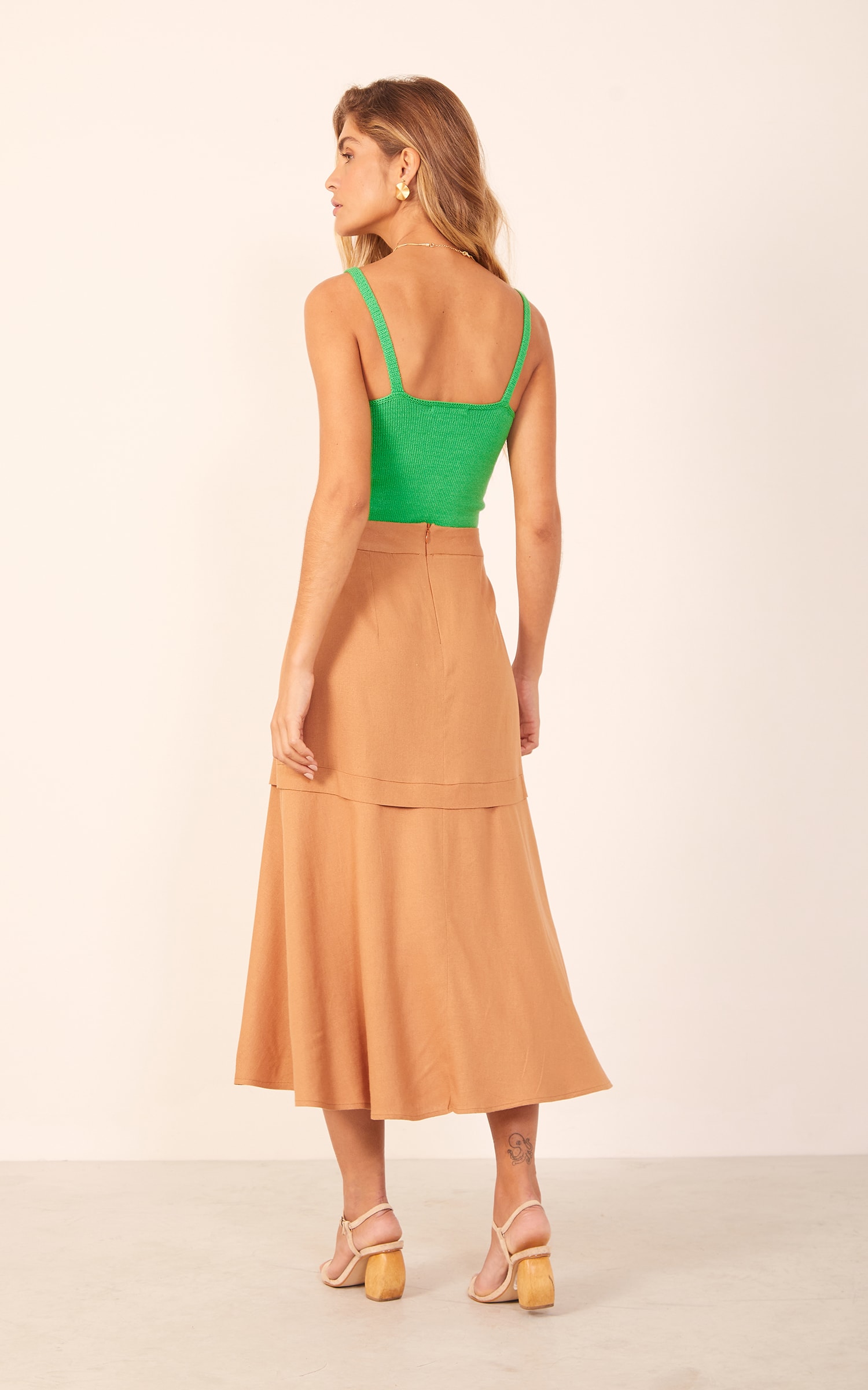 Cropped Tricot Basic Verde