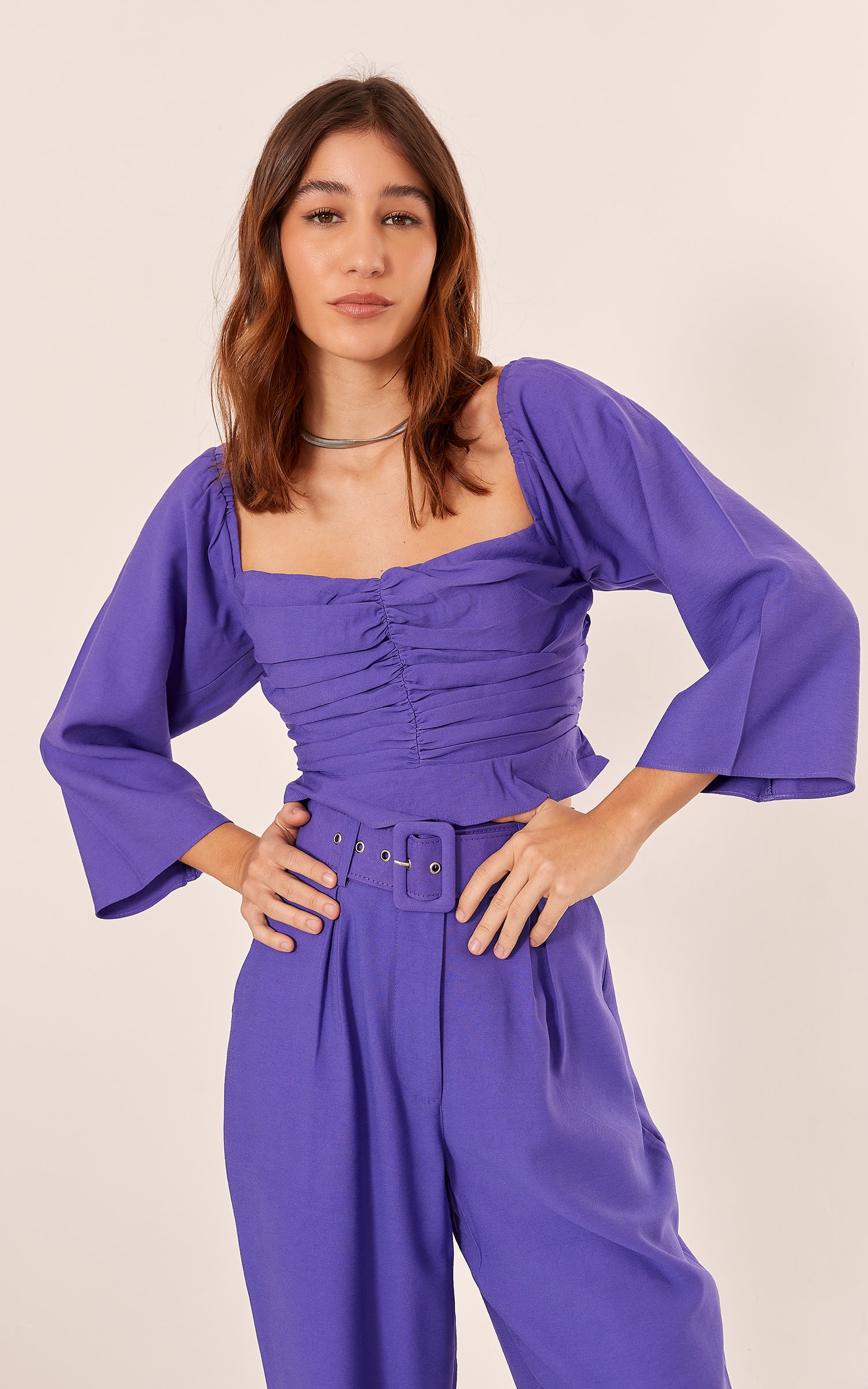 Cropped Trópico Roxo