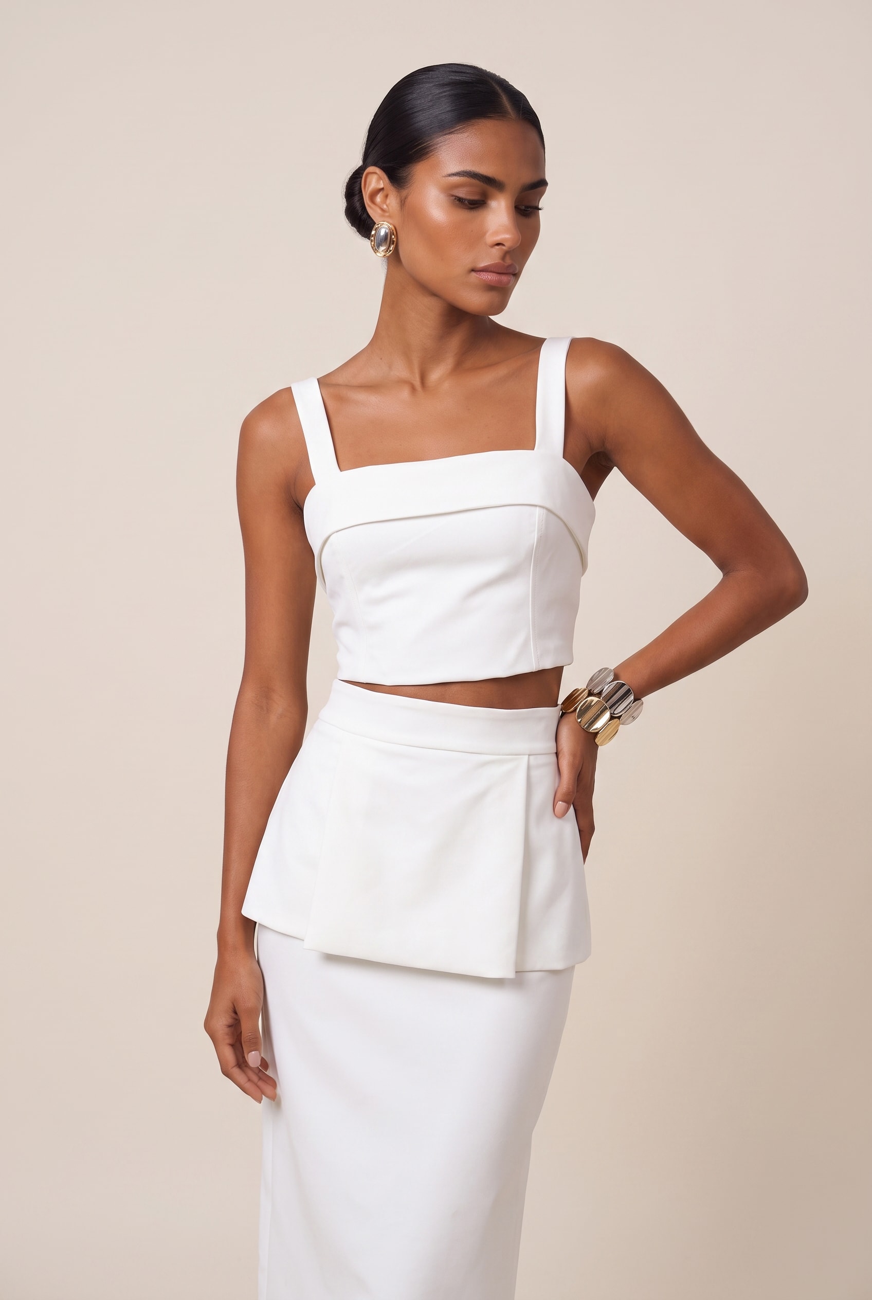 Cropped Tune Off White
