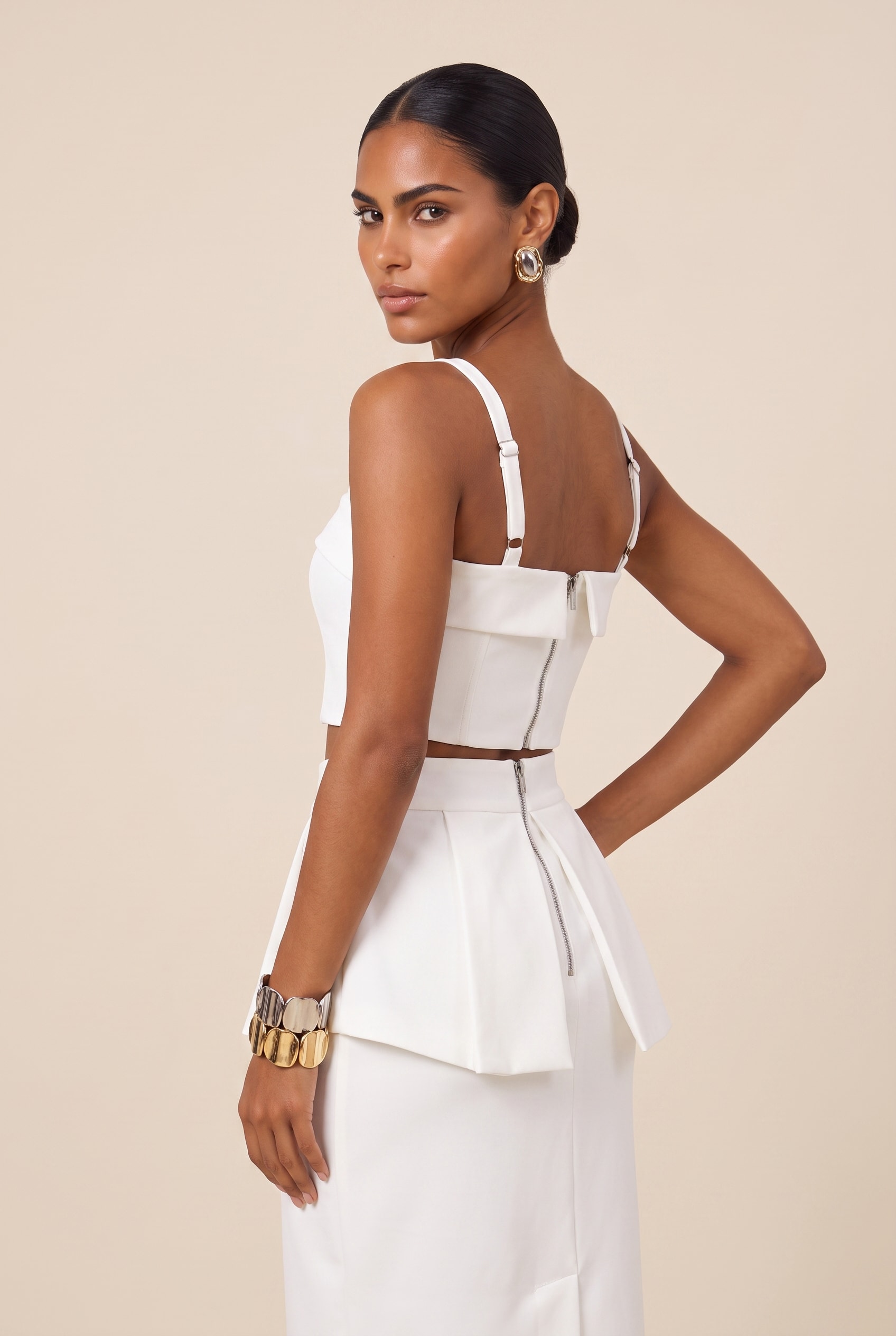 Cropped Tune Off White